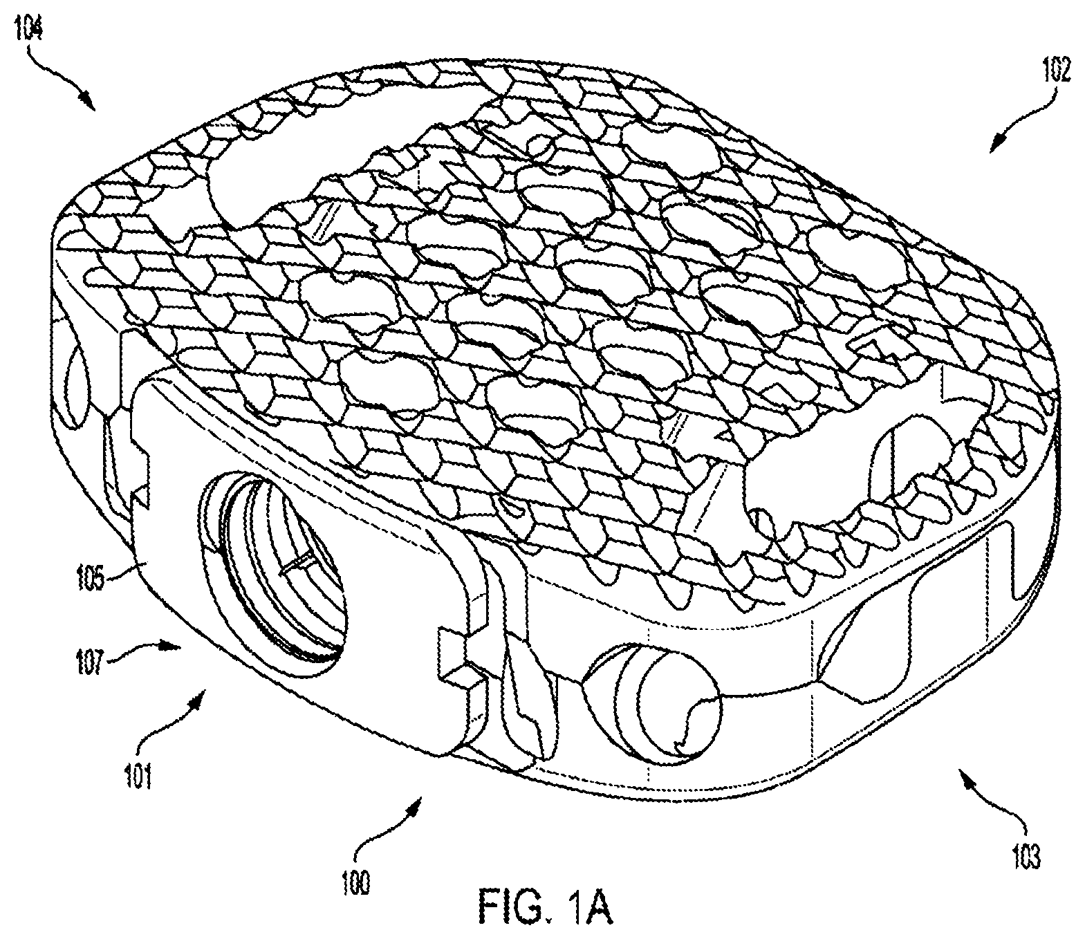Patent US12318308 Figure 1 – Dual expandable inter-body device