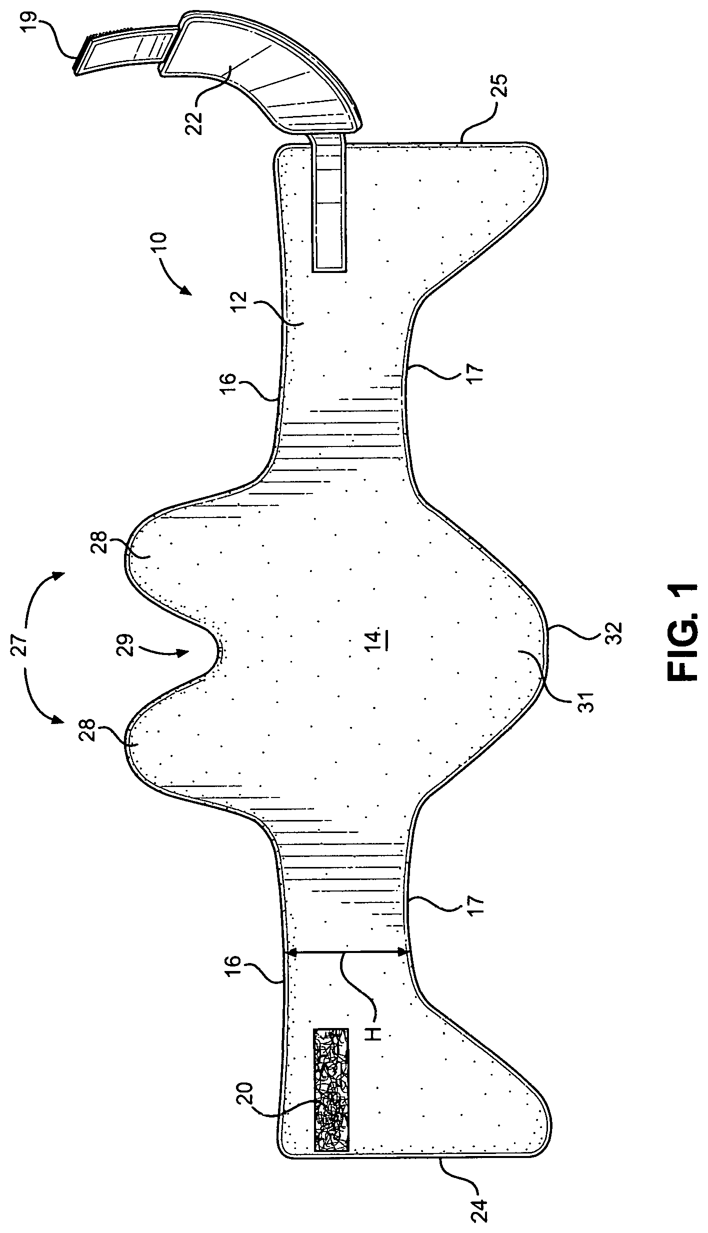 Patent US12318321 — Semi rigid cervical collar — Figure 1