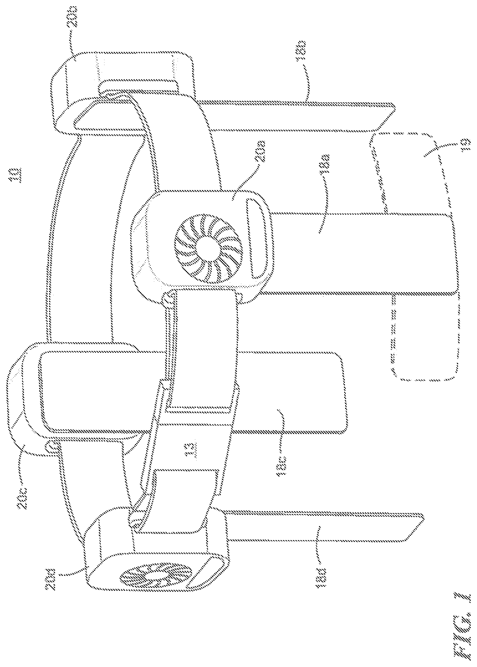Patent US12318326 — Cooling system and method for a prosthetic socket — Figure 1
