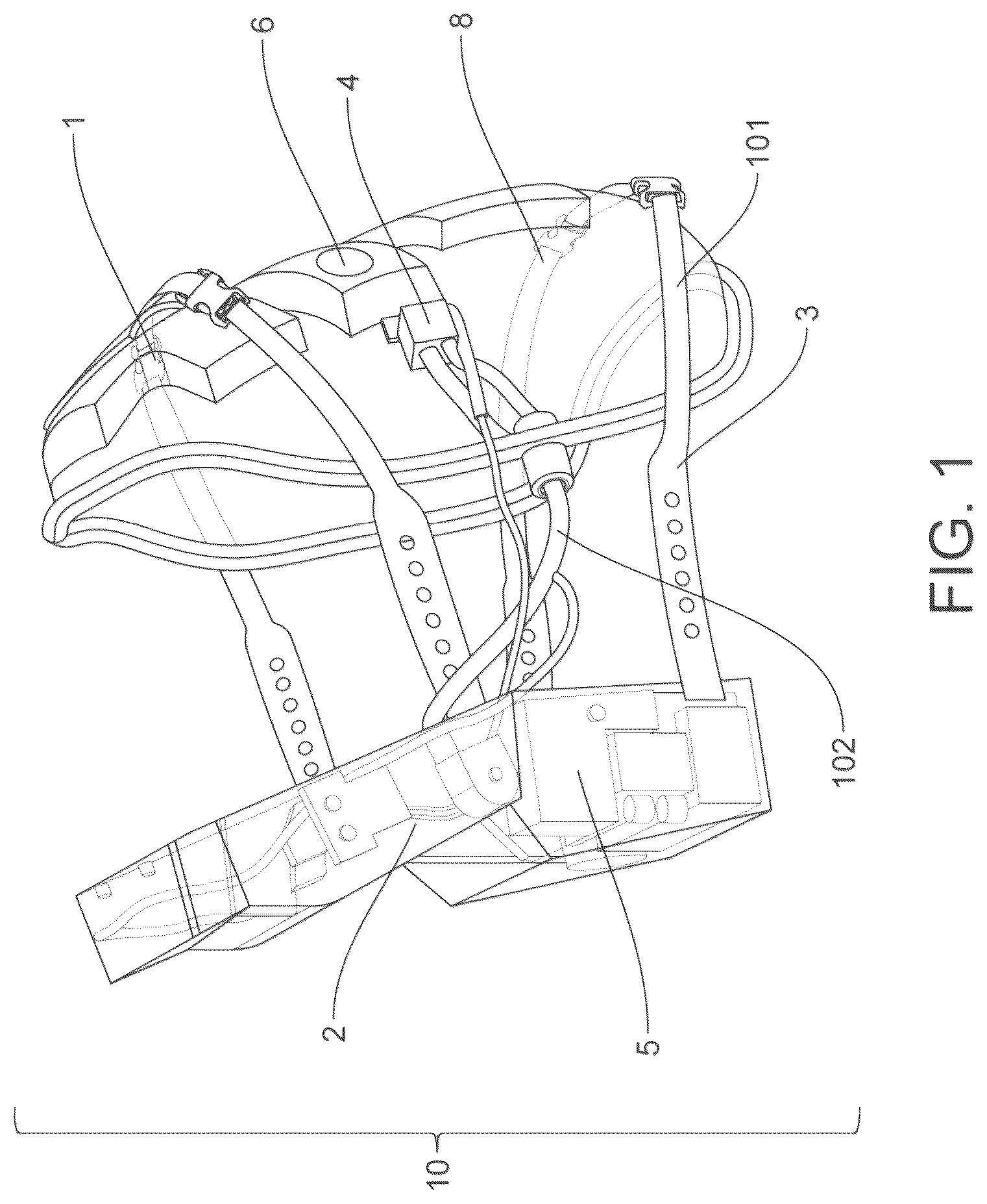 Patent US12318348 — On ambulatory respiratory assist device — Figure 1