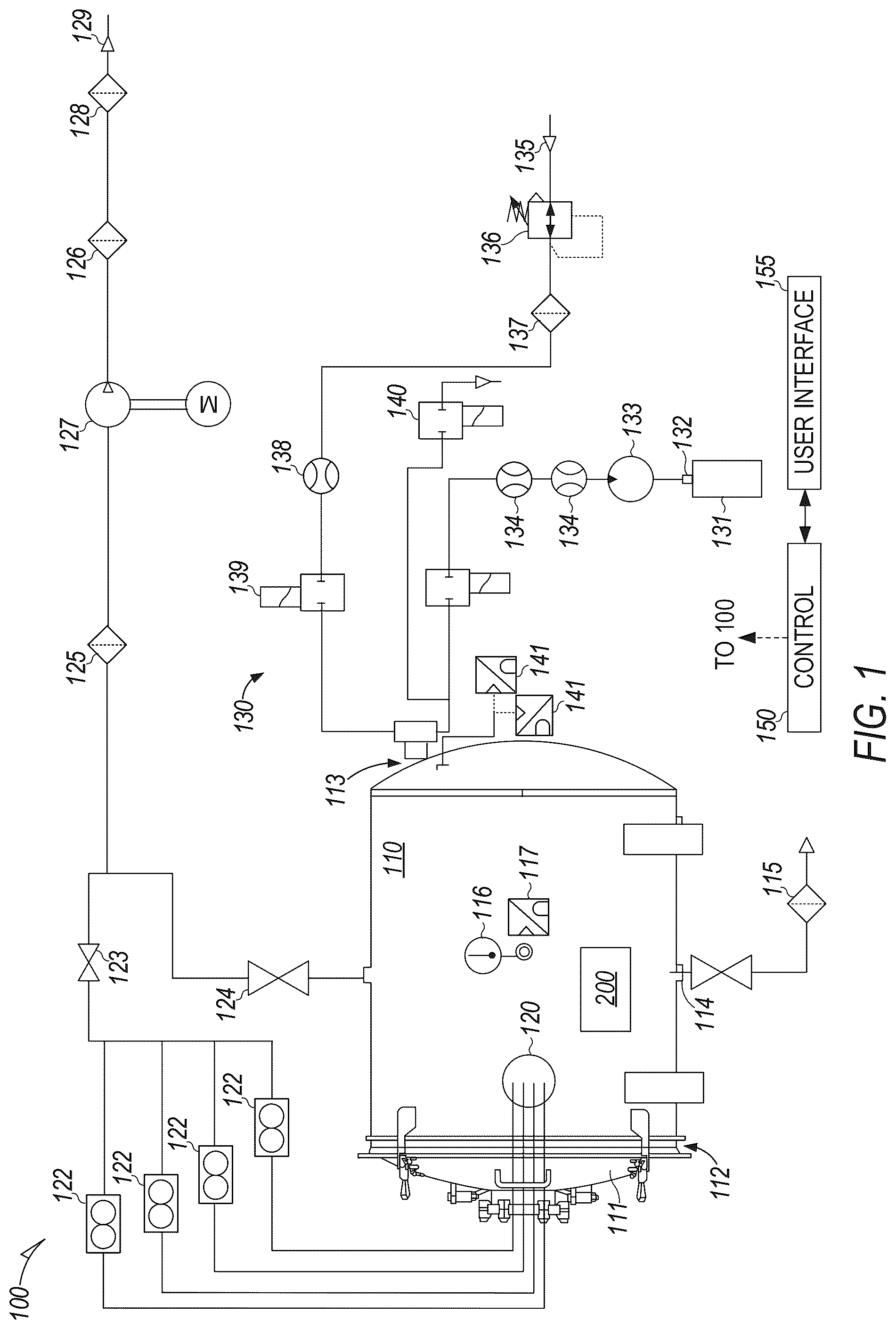 Patent US12318502 — Disinfection process sampling device — Figure 1