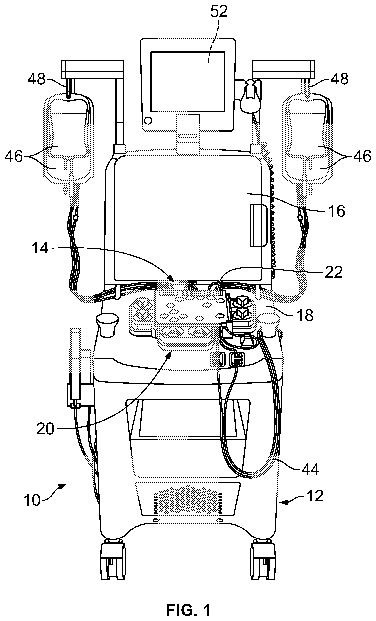 Patent US12318527 — Control of fluid flow during priming of a fluid flow circuit — Figure 1
