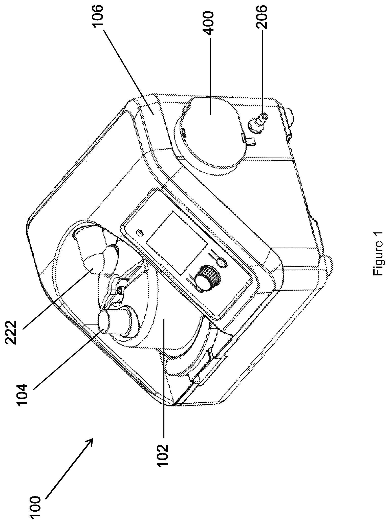 Patent US12318537 — Respiratory apparatus with noise-damping member — Figure 1