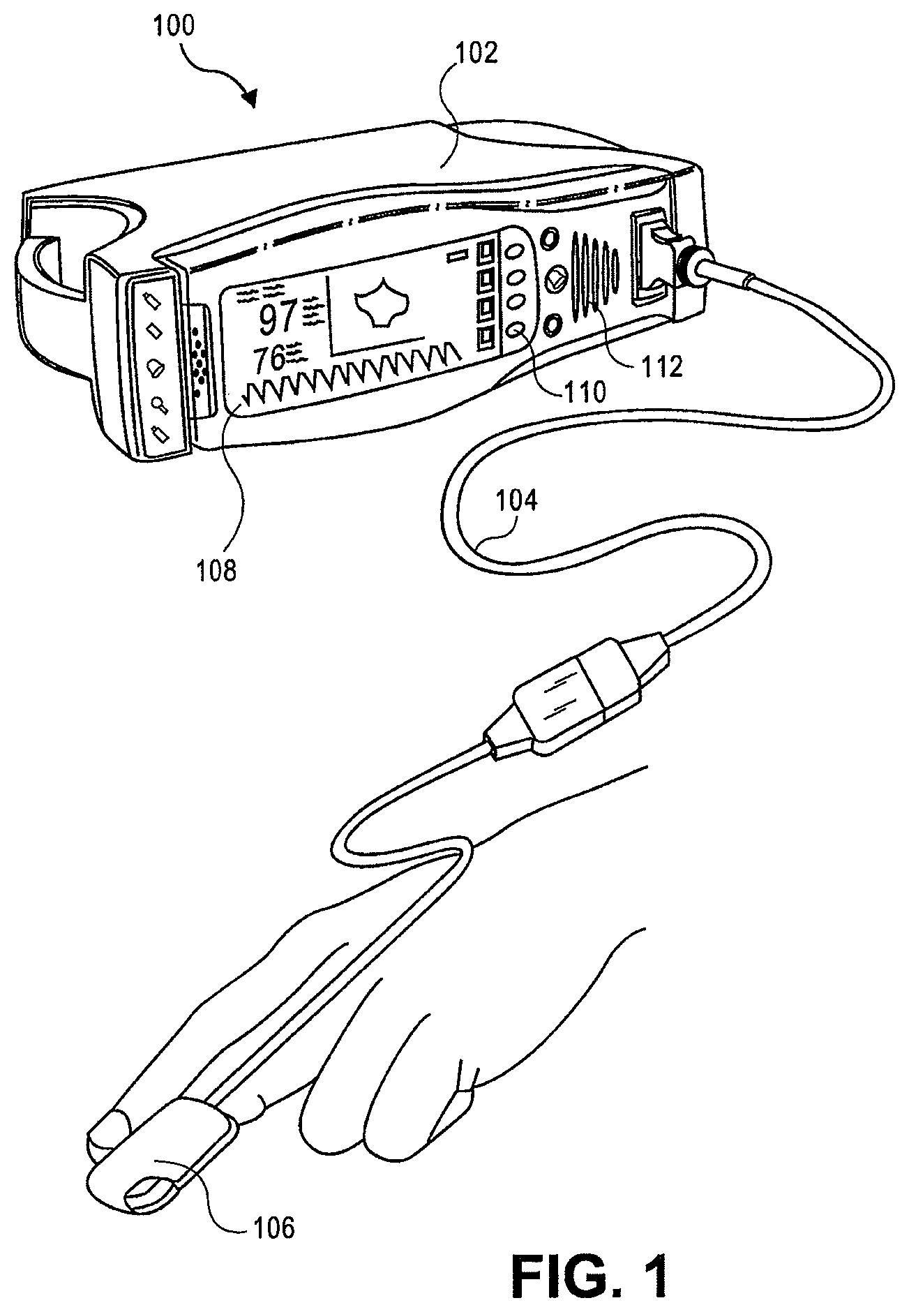 Patent US12318580 — Hemoglobin display and patient treatment — Figure 1