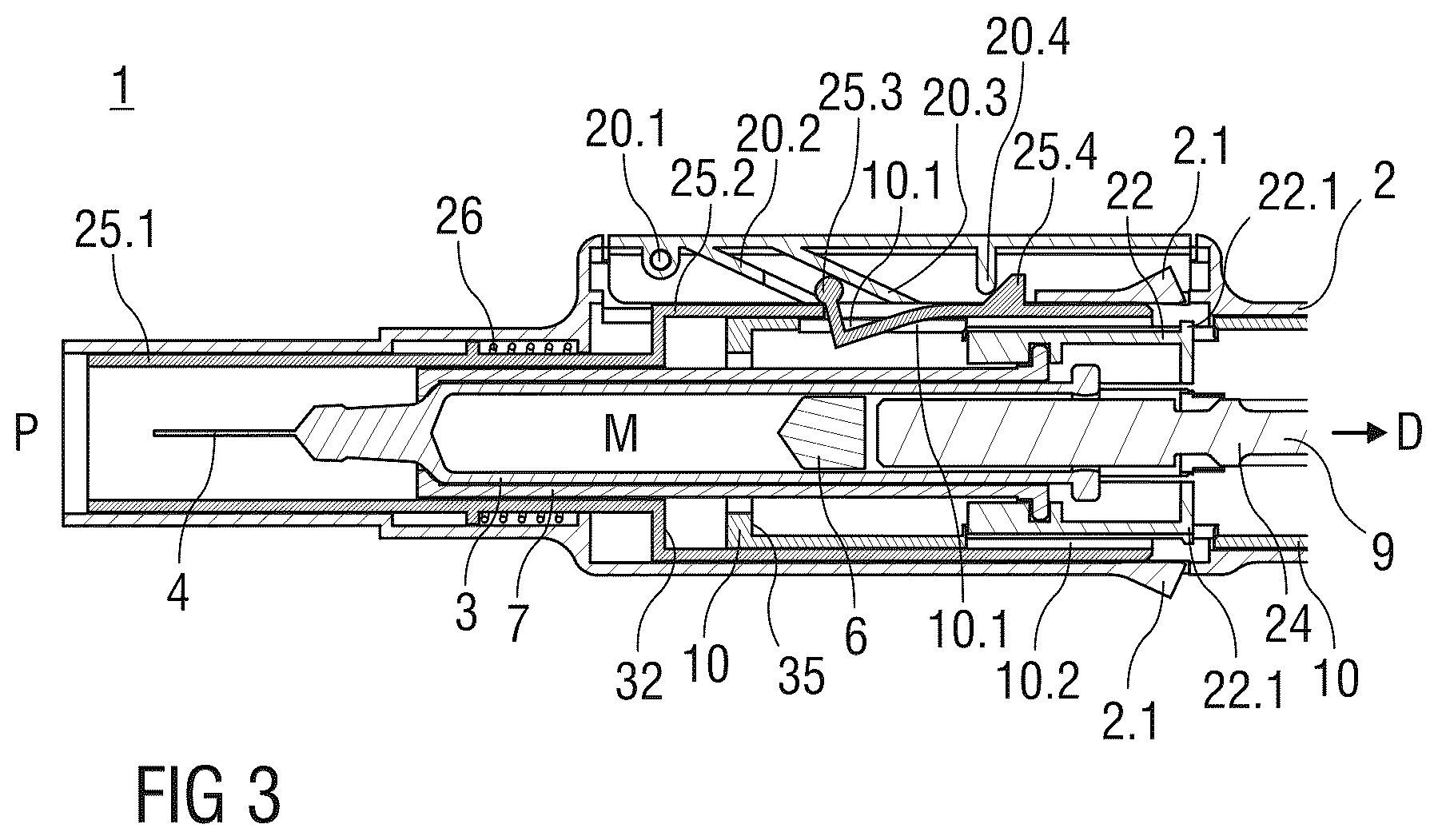 Patent US12318584 Figure 3 – Auto-injector