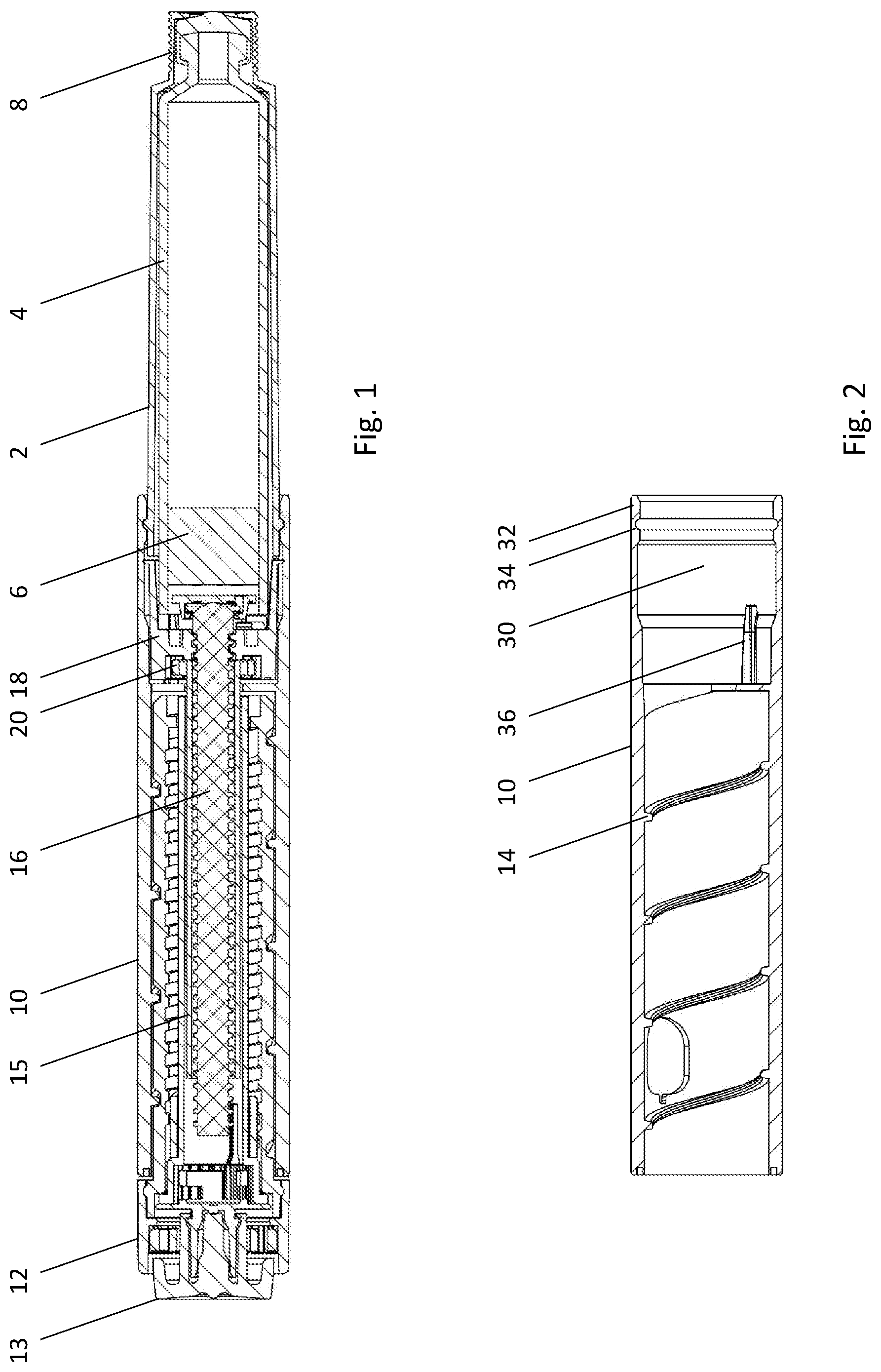 Patent US12318590 — Injector pen assembly — Figure 1