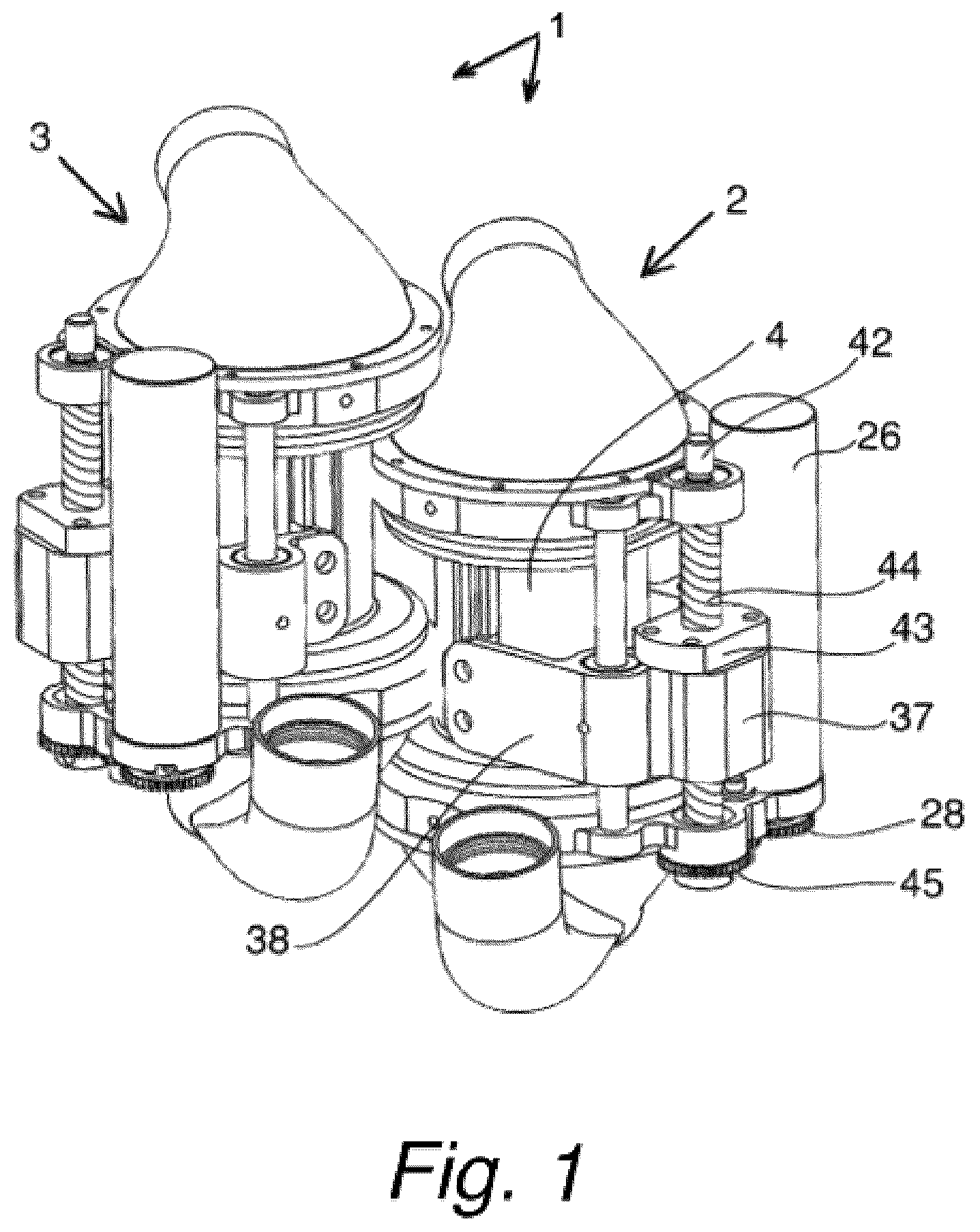 Patent US12318603 — Blood pumping device — Figure 1