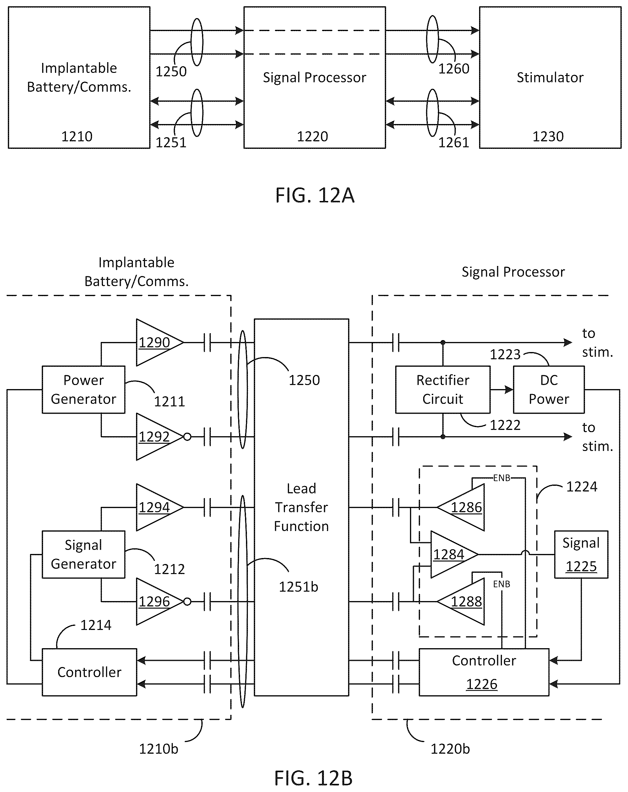 Patent US12318607 Figure 12 – Implantable cochlear system with integrated components and lead characterization