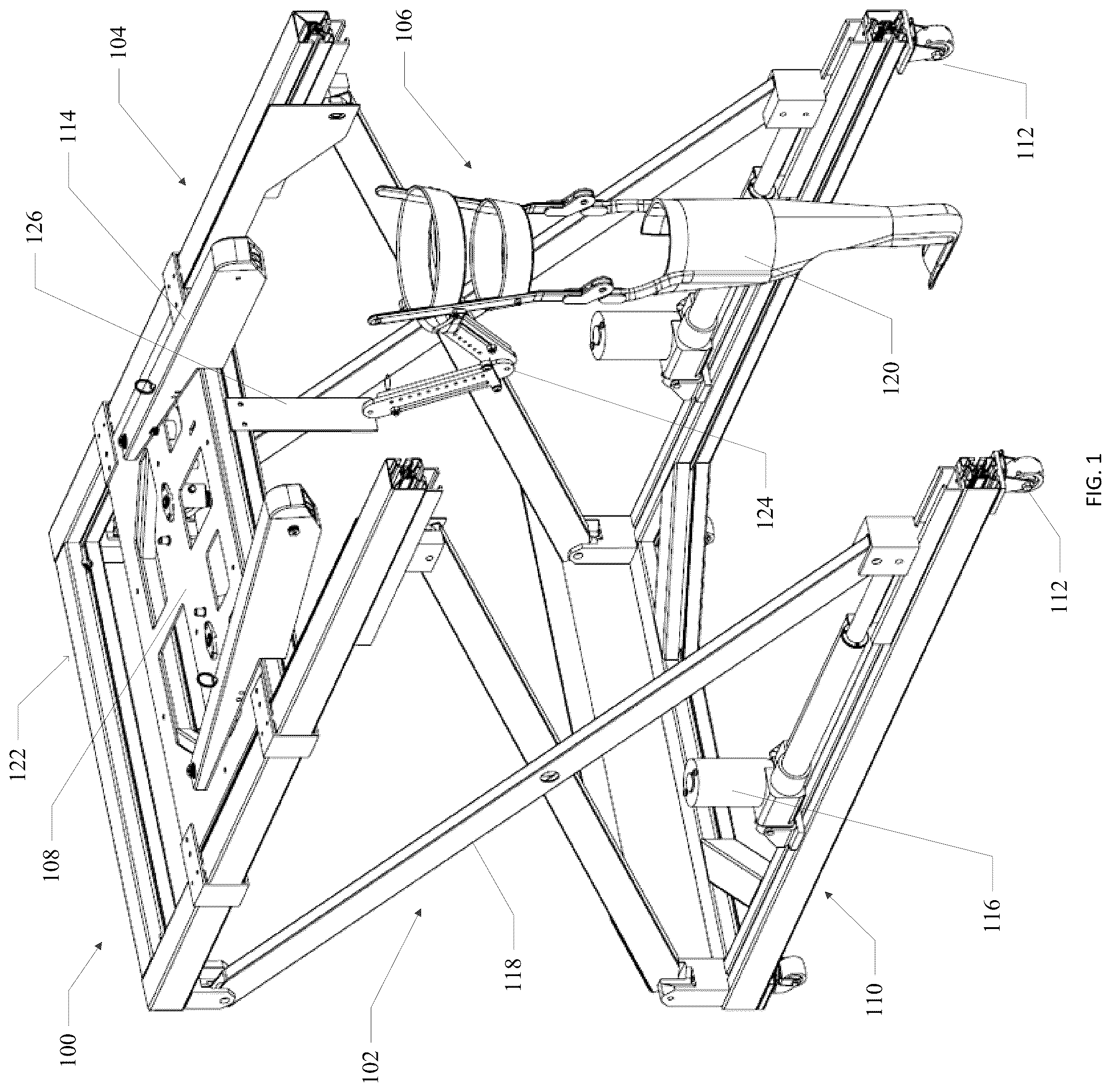 Patent US12318610 — Gait trainer with neuromodulation integration — Figure 1