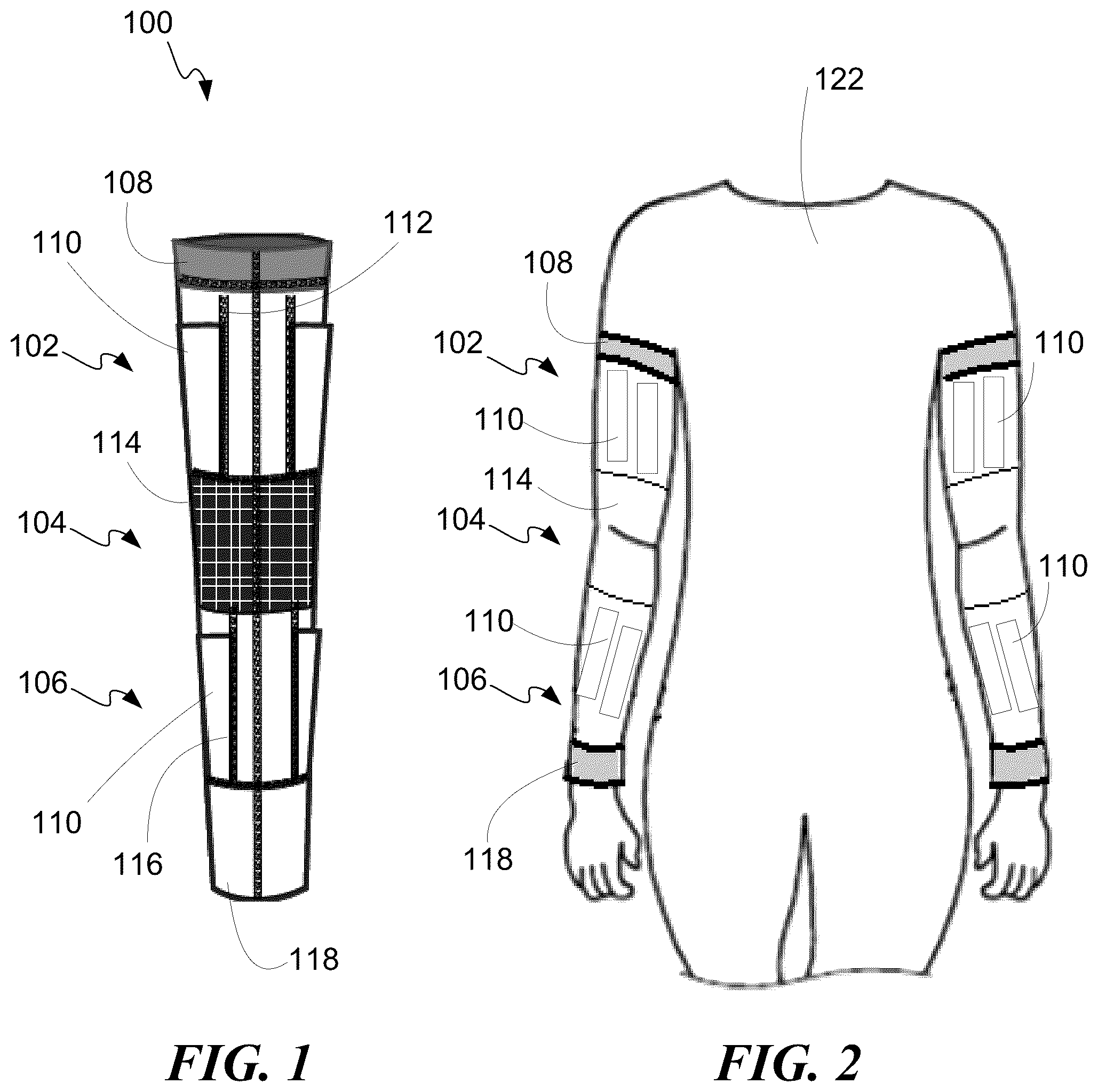 Patent US12318649 — Weighted clothing — Figure 1
