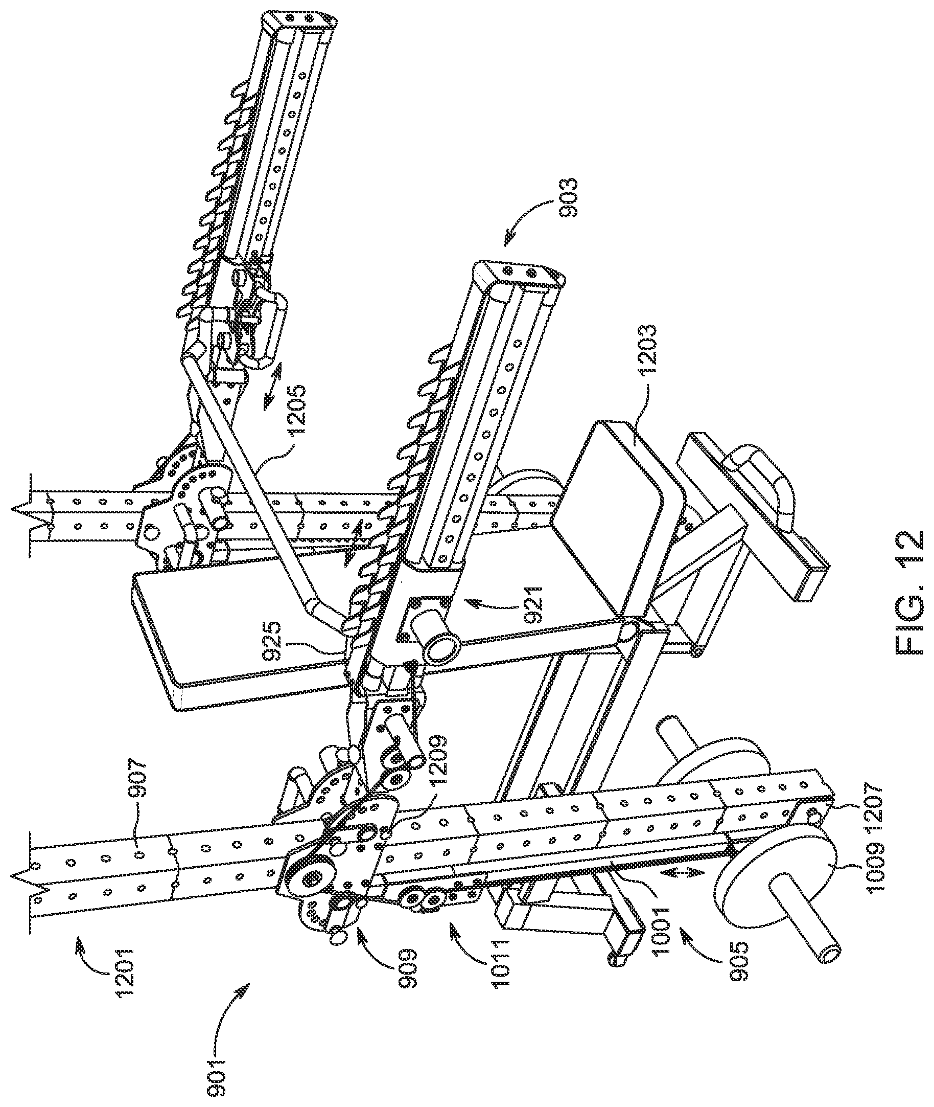 Patent US12318657 Figure 12 – Exercise machine system and method of use