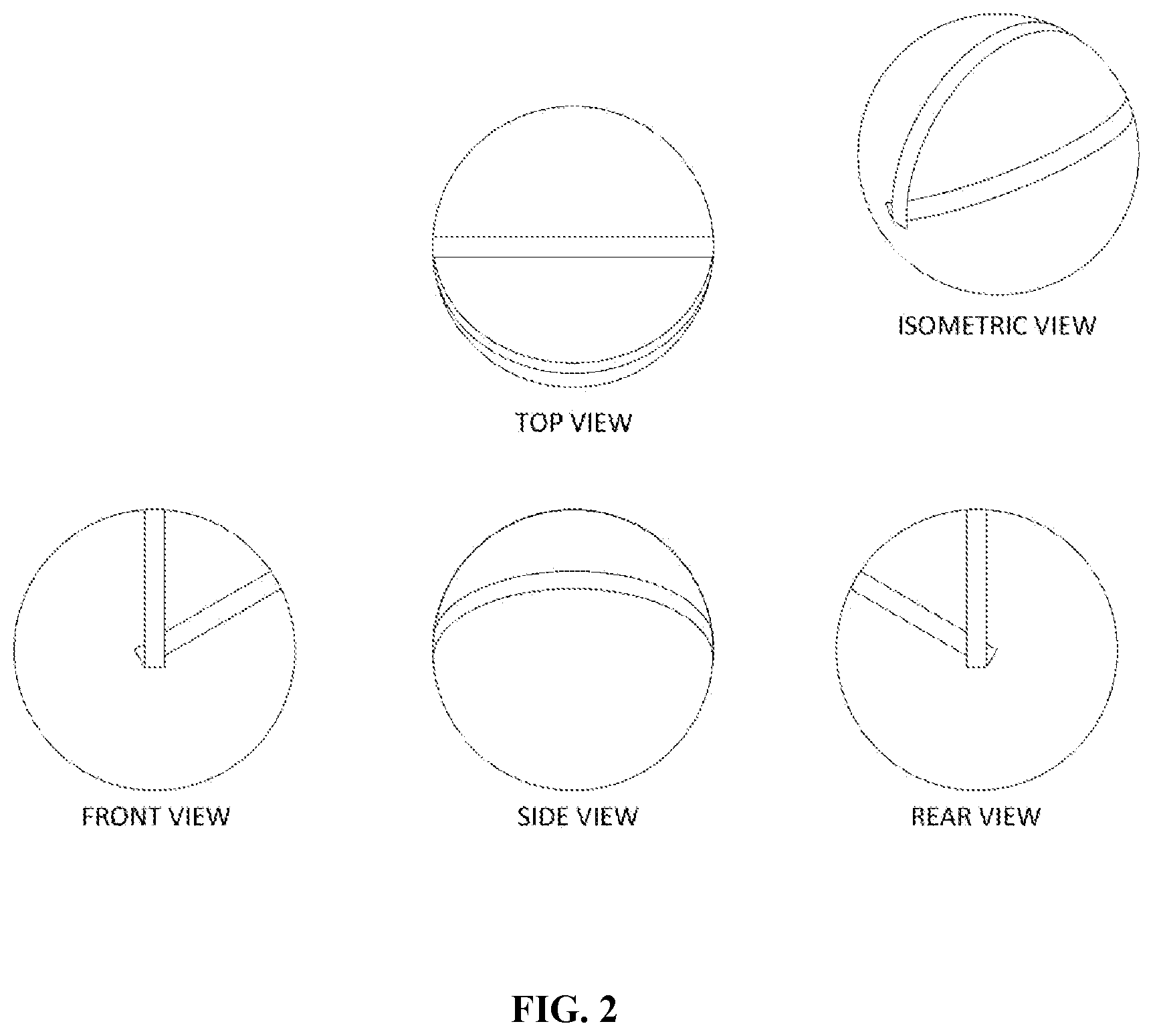 Patent US12318664 Figure 2 – Golf ball having at least one radar detectable mark