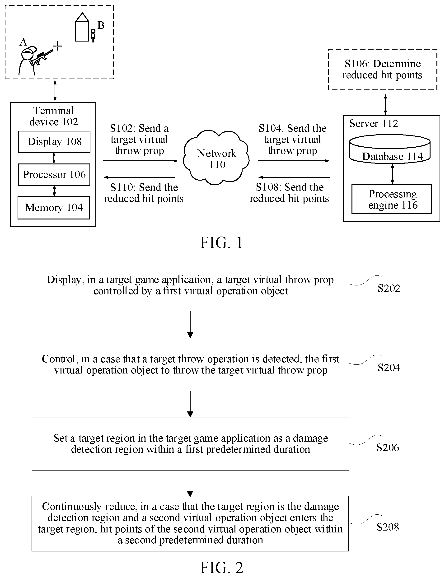 Patent US12318694 — Virtual prop control method and apparatus, storage medium and electronic device — Figure 1