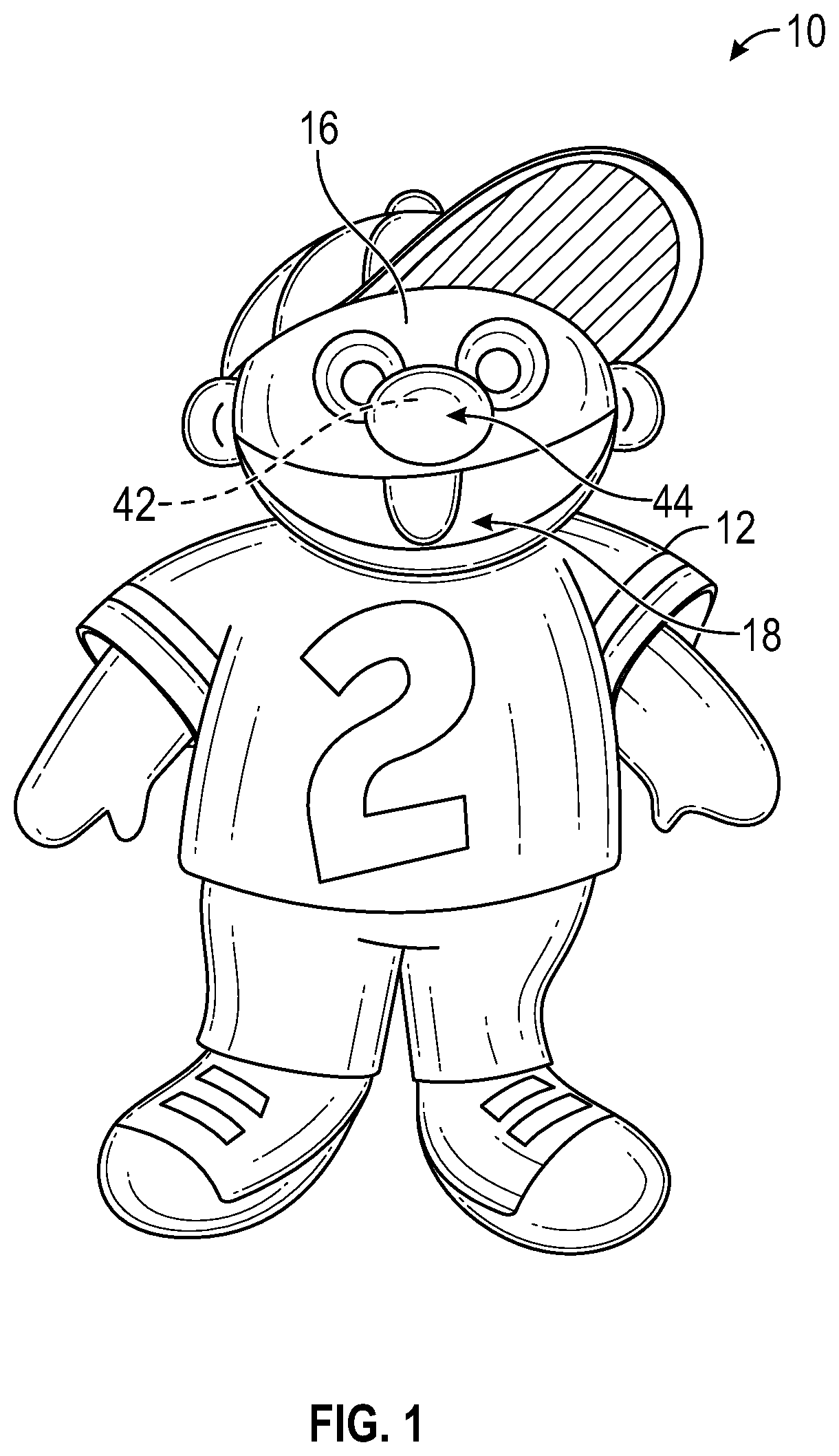 Patent US12318703 — Interactive doll assembly — Figure 1