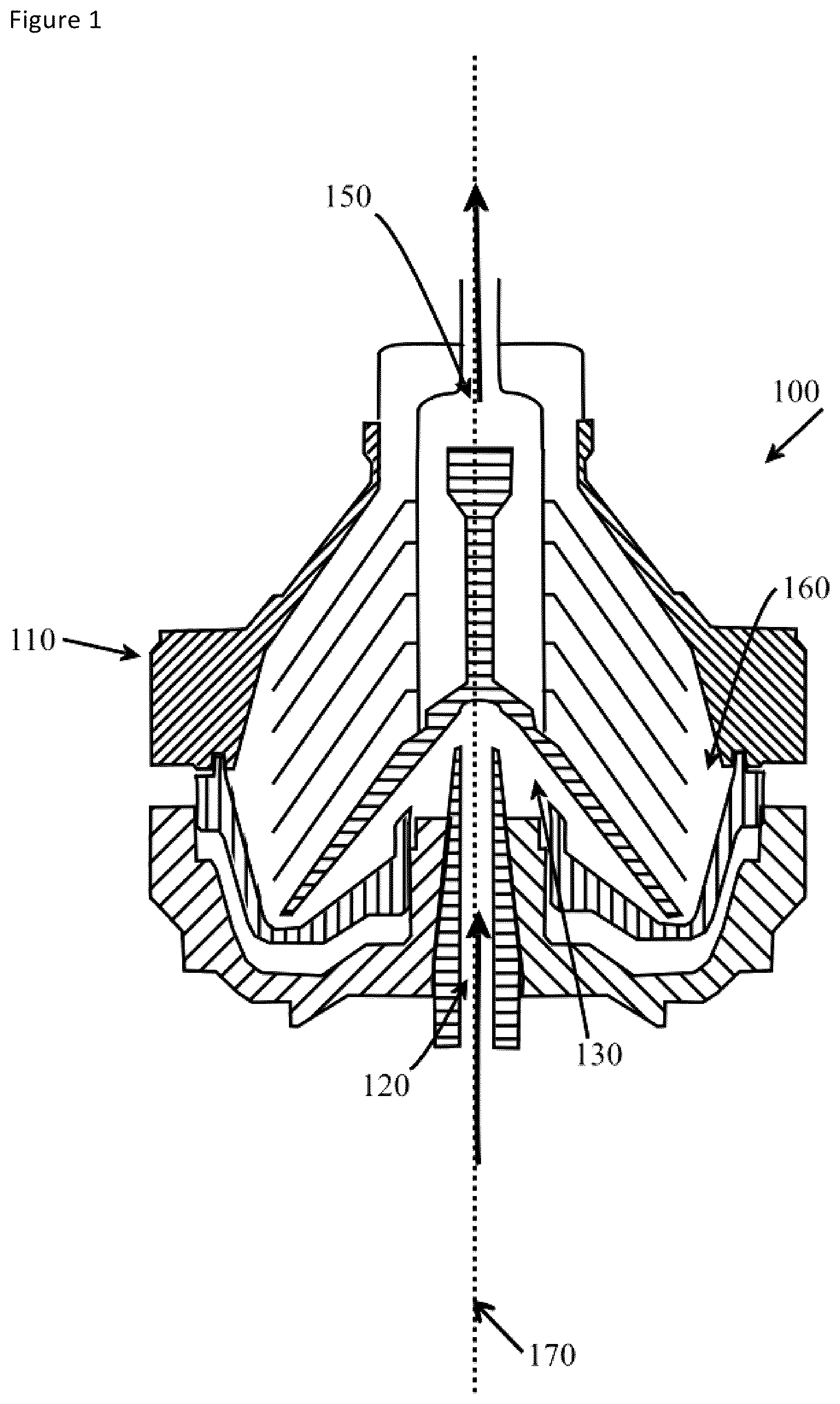 Patent US12318709 — Process for the continuous production of sub-micron two-dimensional materials such as graphene — Figure 1