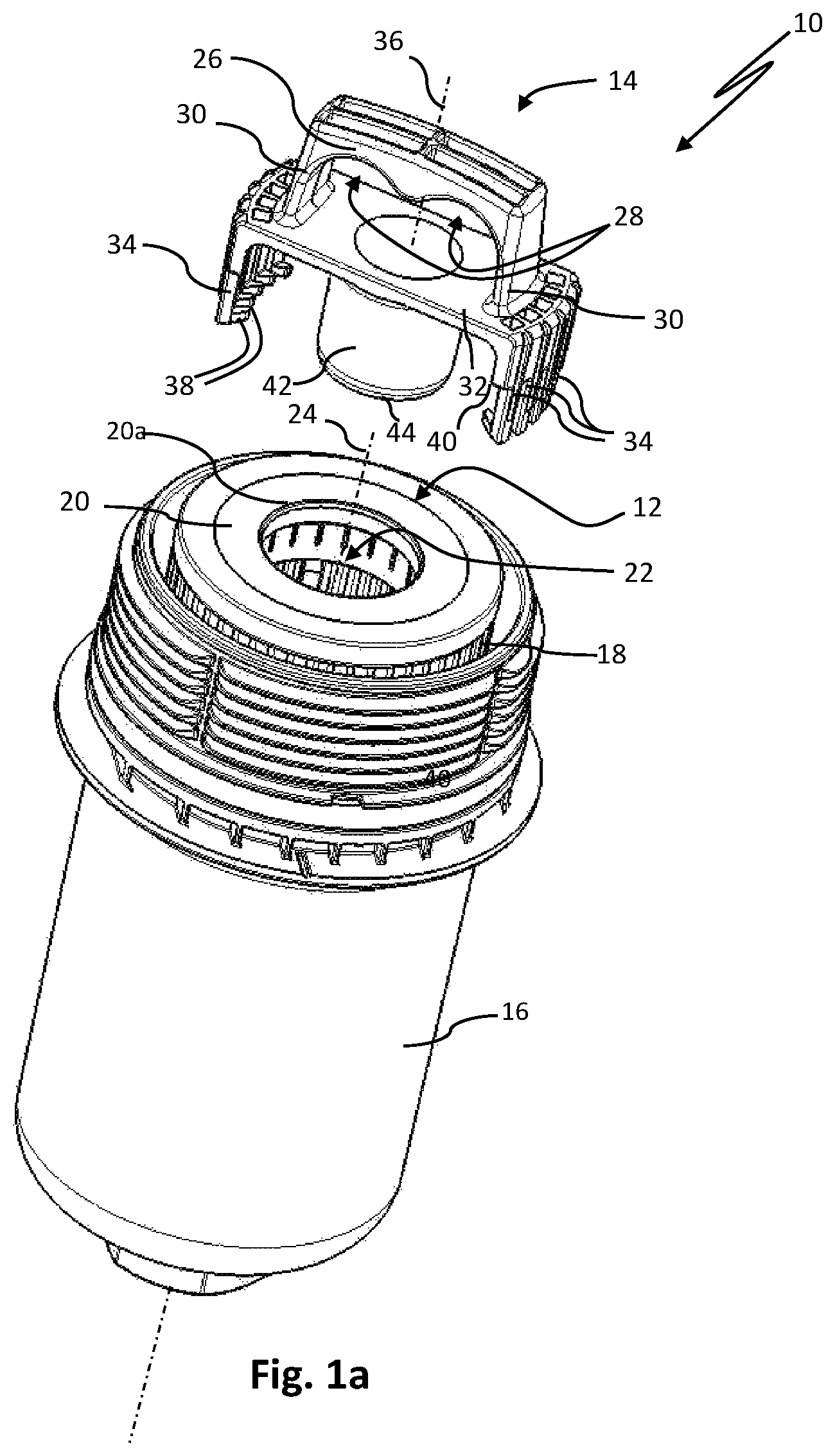 Patent US12318714 — Removal system including removal aid and separating element — Figure 1