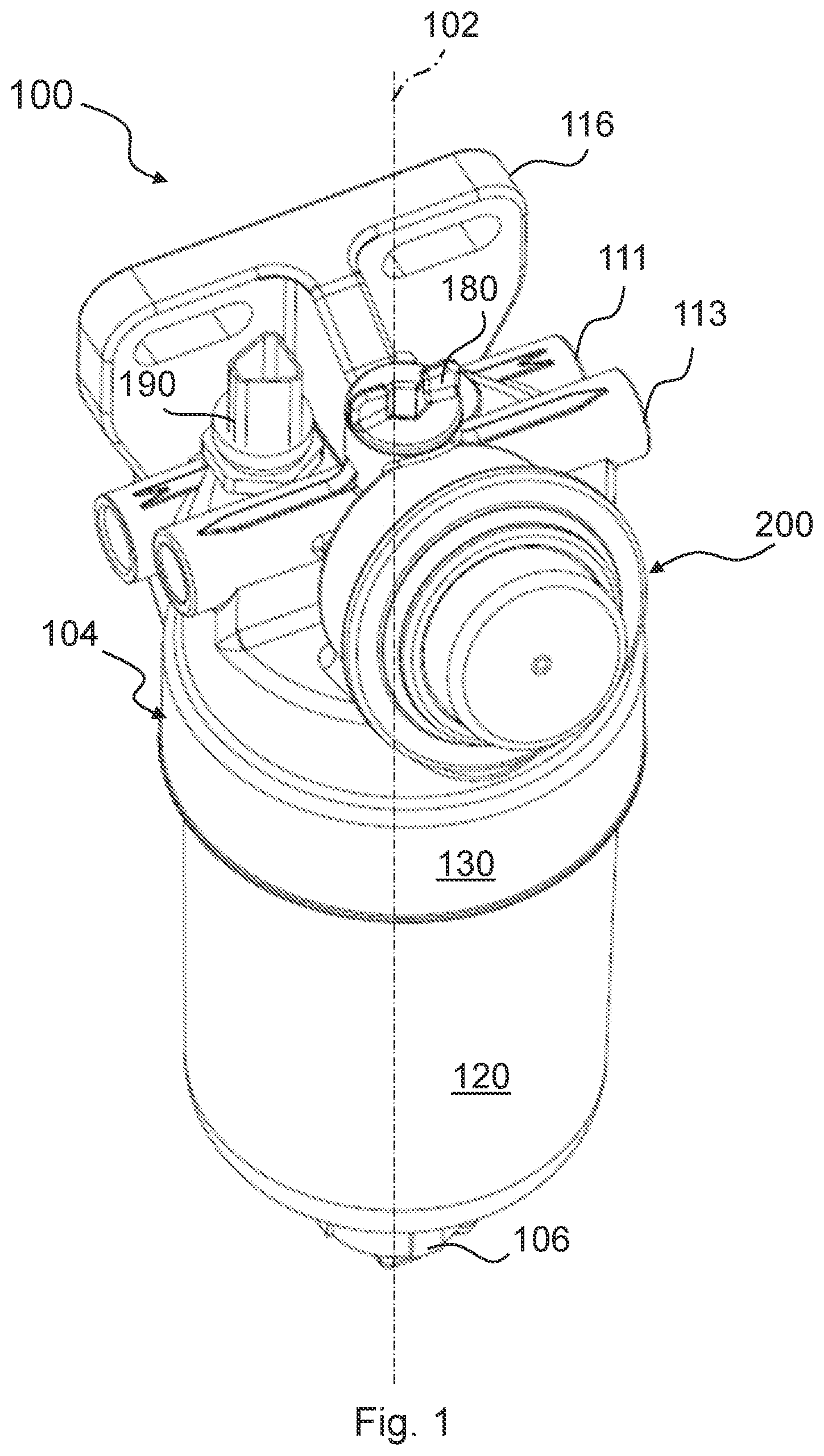 Patent US12318716 Figure 1 – Filter system comprising a pump and filter head module for a filter system