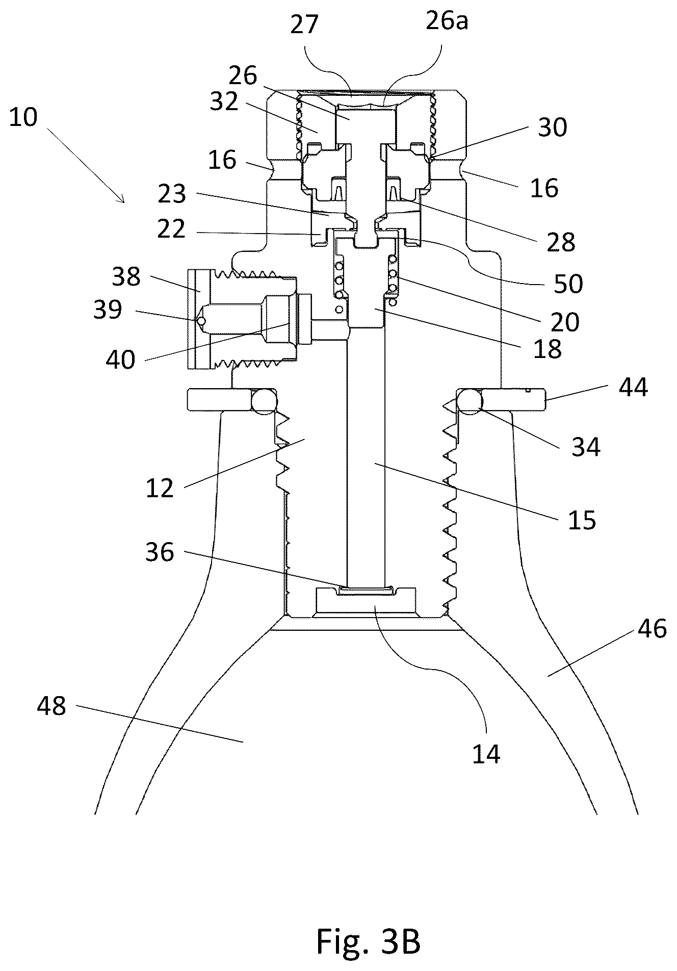 Patent US12318739 Figure 4 – Carbonation machine and a gas canister for a carbonation machine