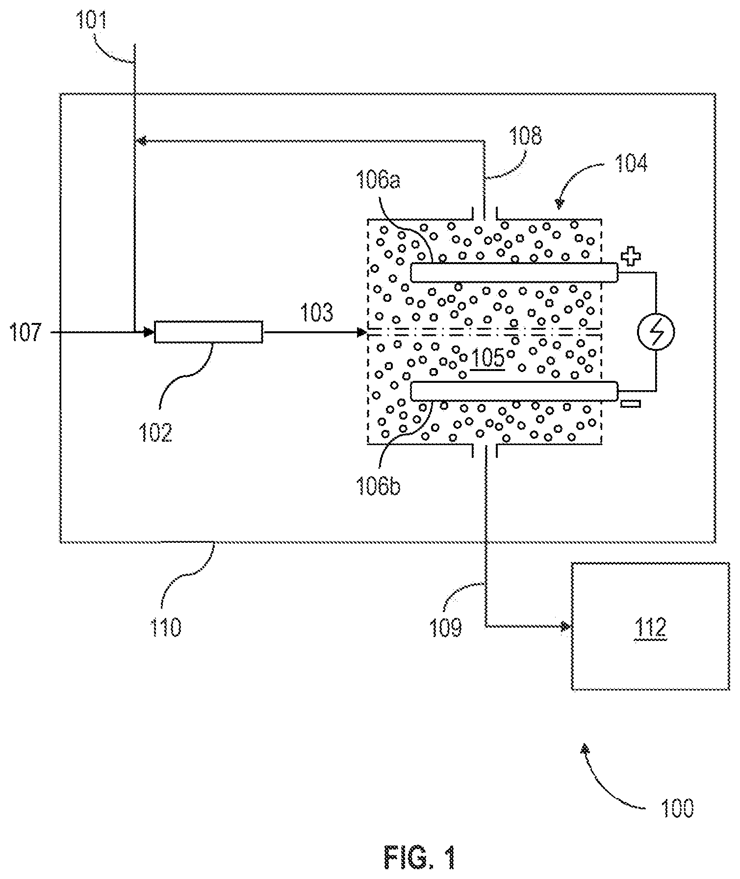 Patent US12318740 — Method and apparatus for producing chlorine gas in an electrolytic cell — Figure 1