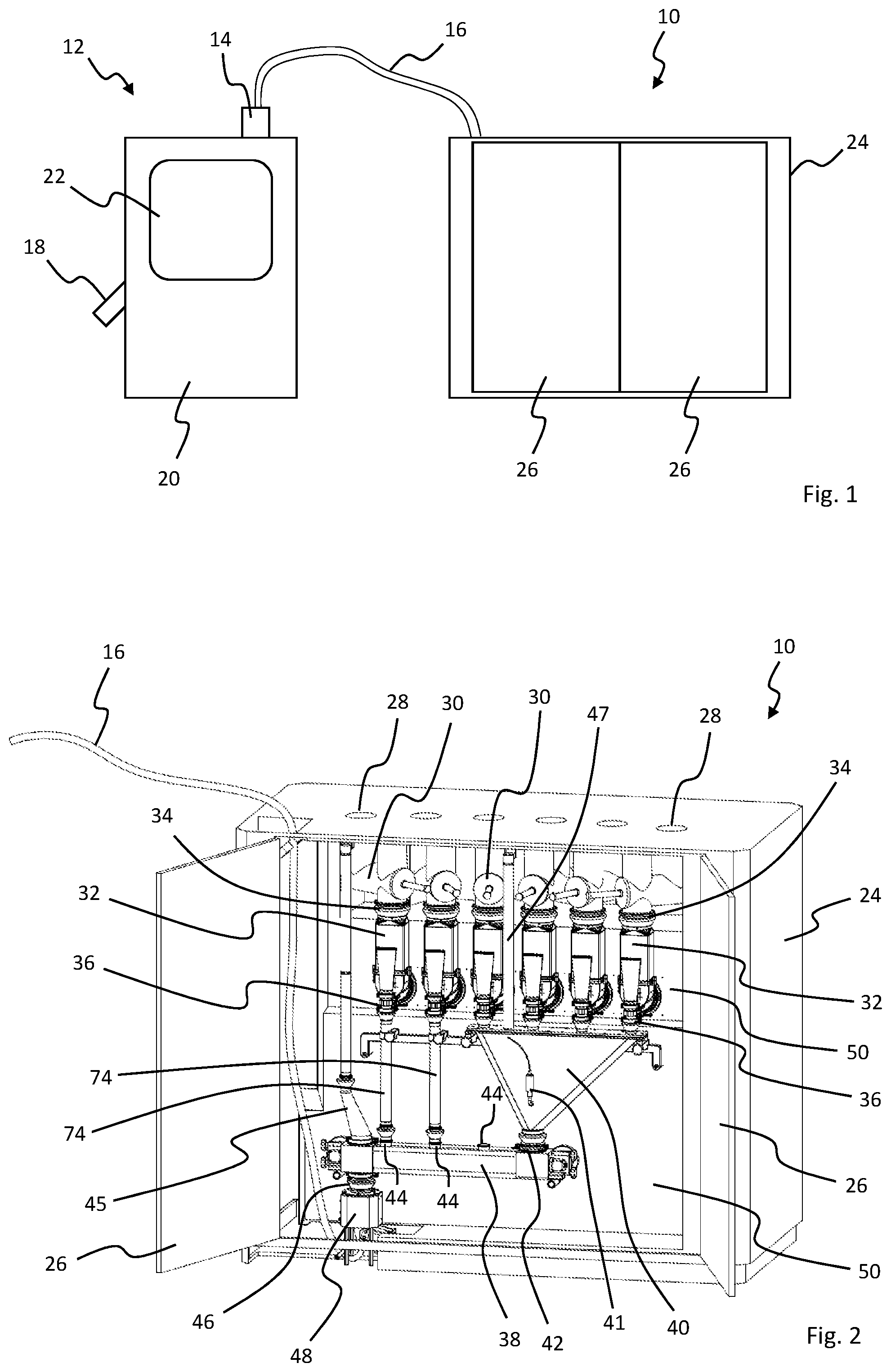 Patent US12318743 — Powder blender for a system for continuous processing of powder products — Figure 1