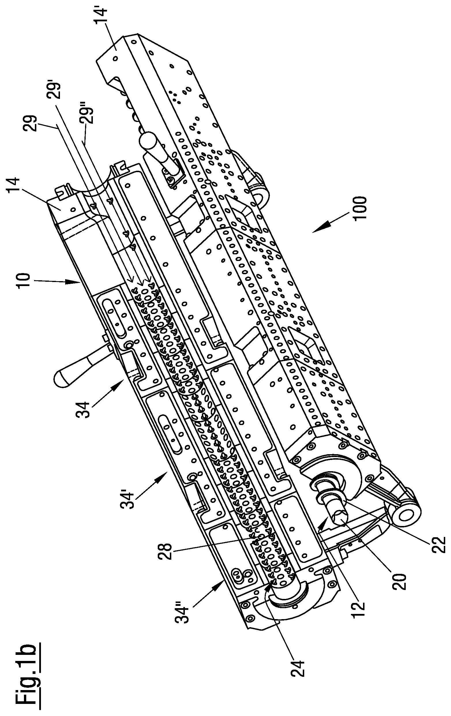 Patent US12318744 Figure 2 – Asymmetrical three-blade screw-type shaft for a mixing and kneading machine