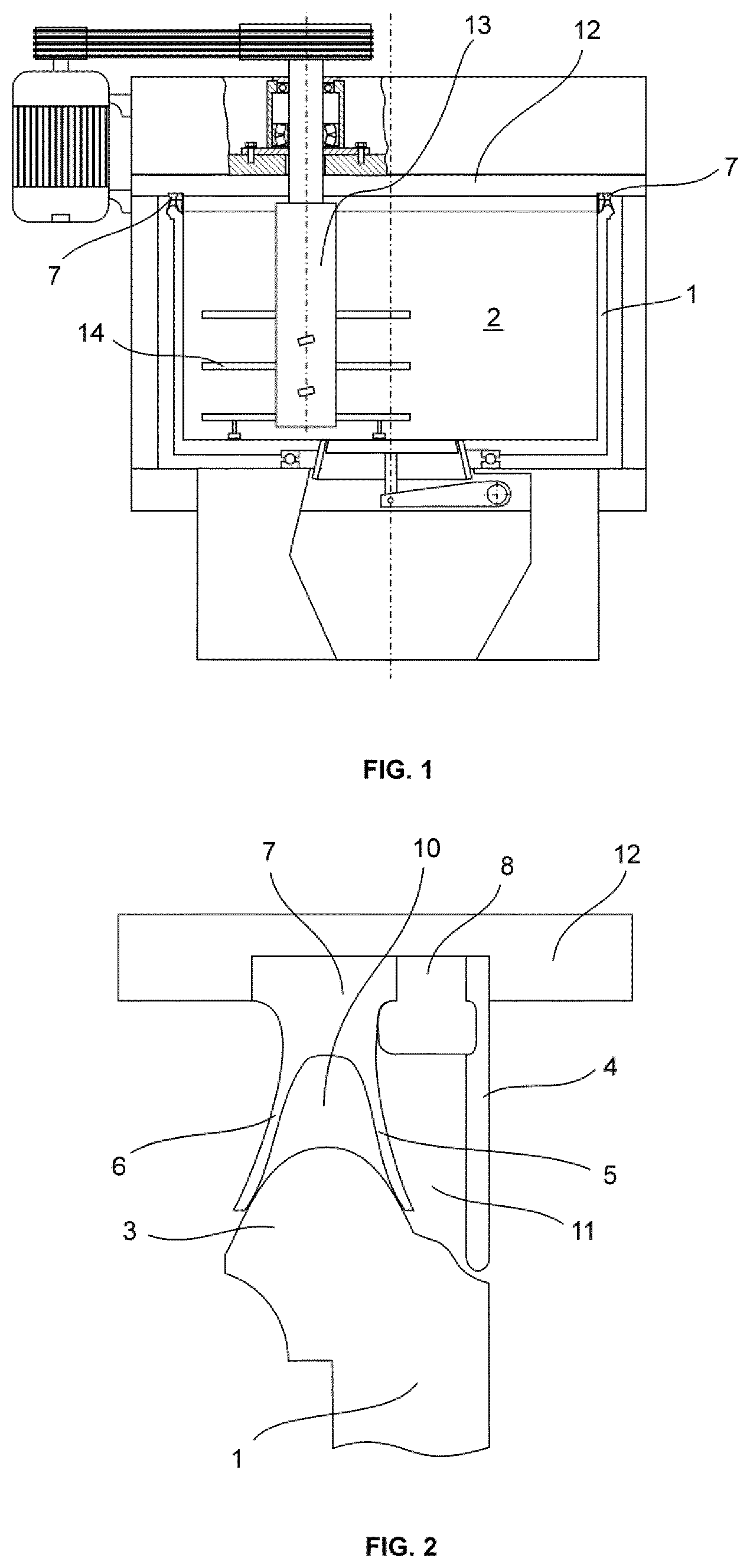 Patent US12318746 — Mixing device comprising a seal — Figure 1