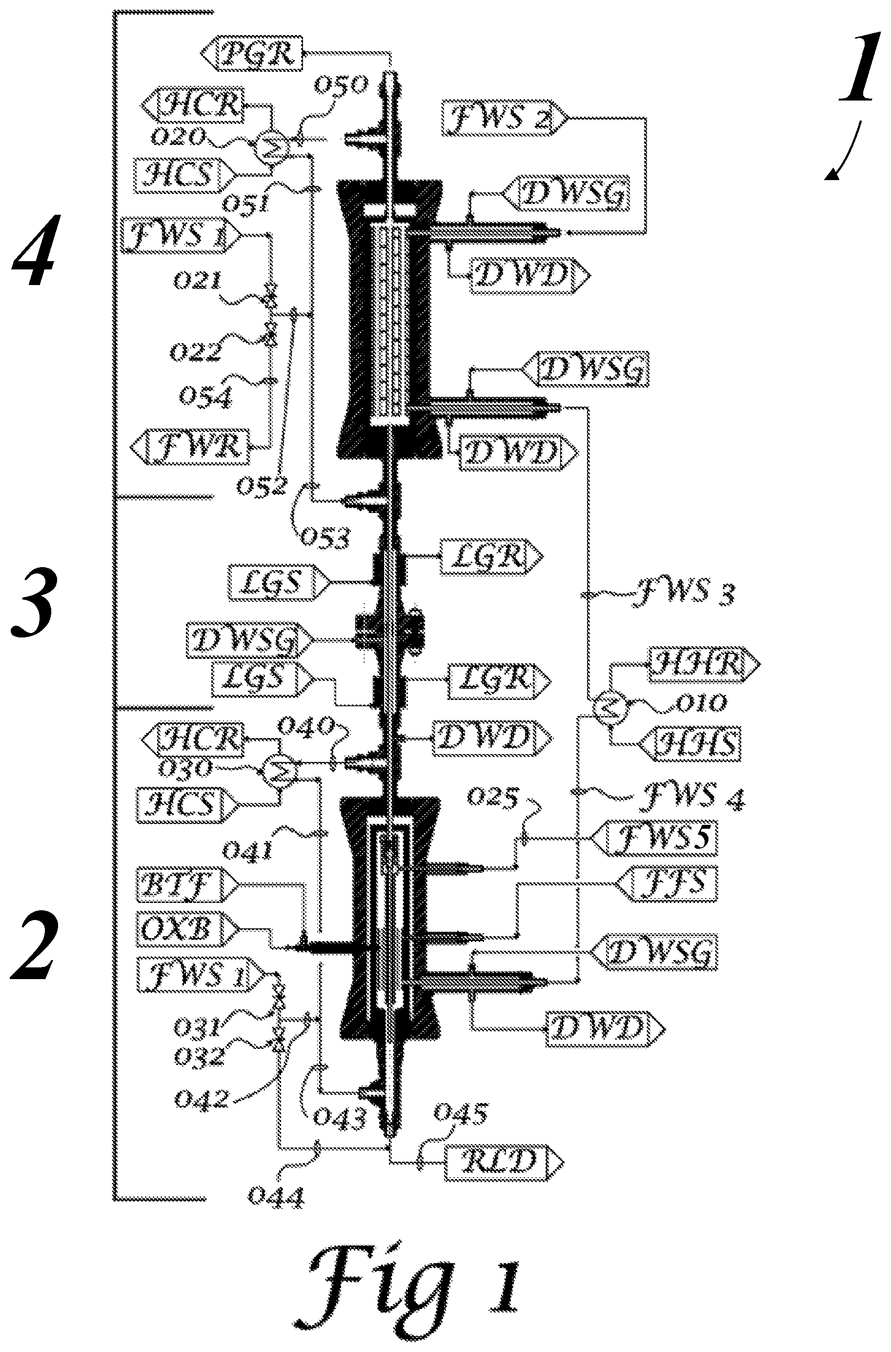Patent US12318765 — Apparatus for supercritical water gasification — Figure 1