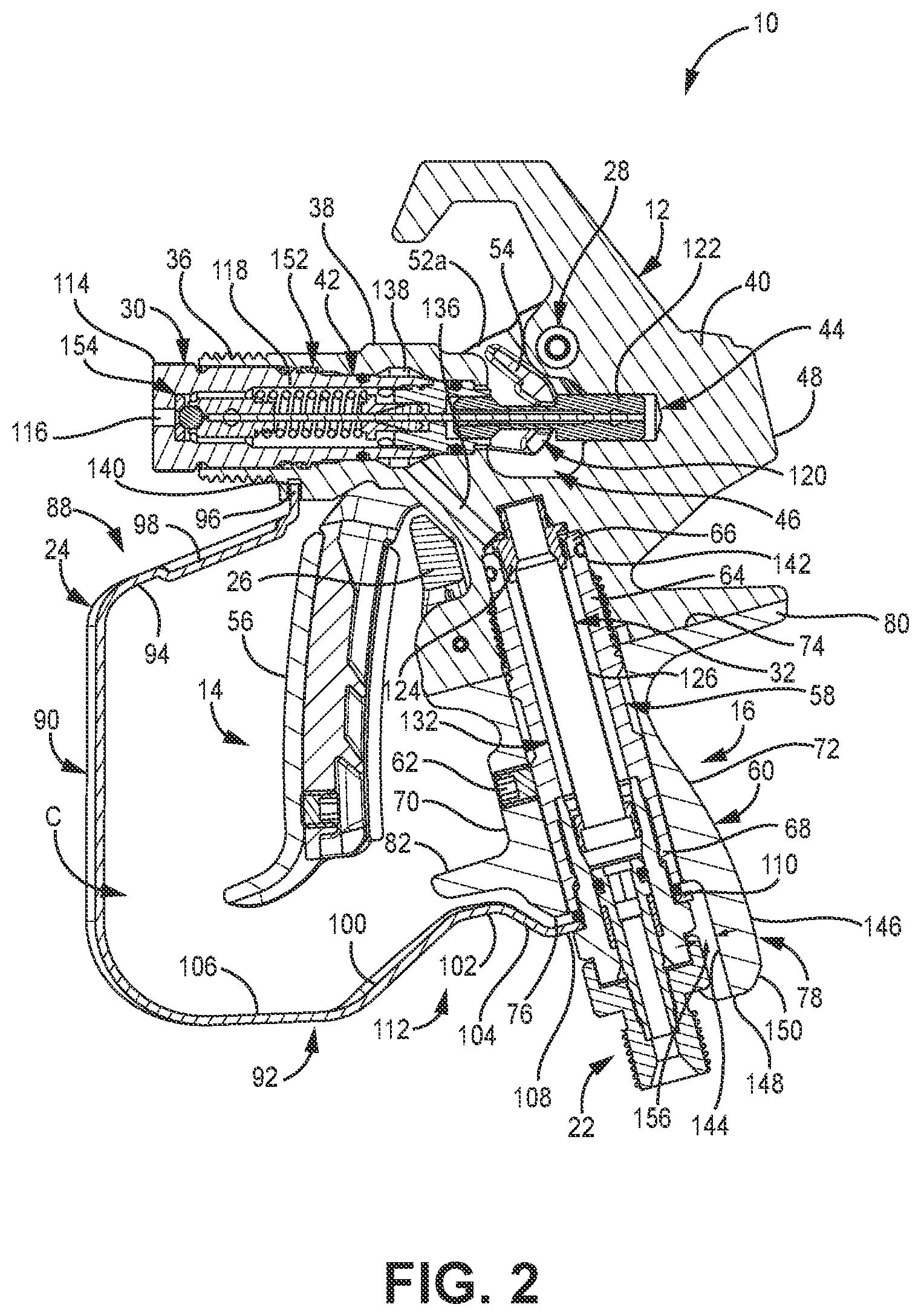 Patent US12318795 Figure 3 – Spray gun for spraying paints and other coatings