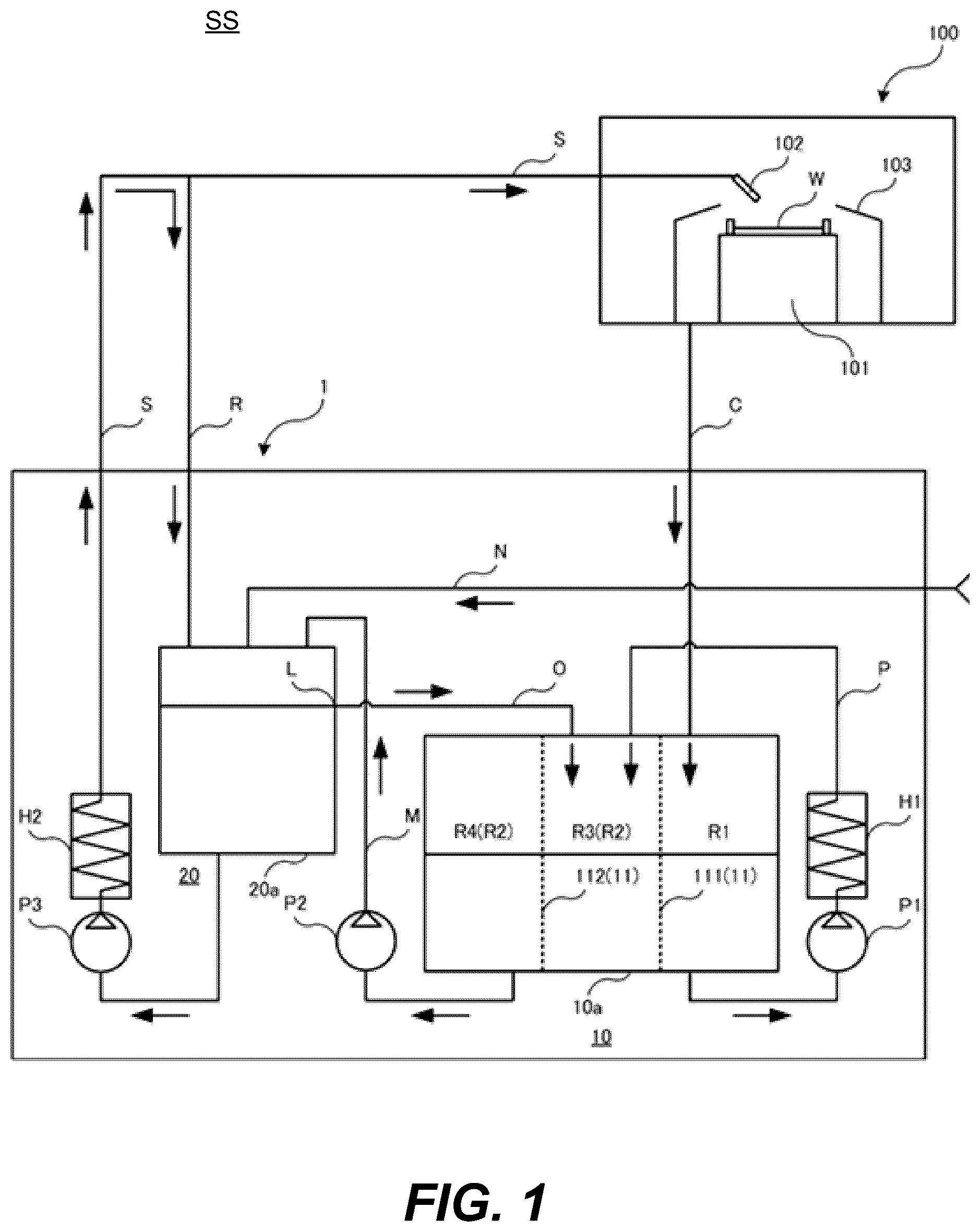 Patent US12318803 — Supply device and supply system — Figure 1