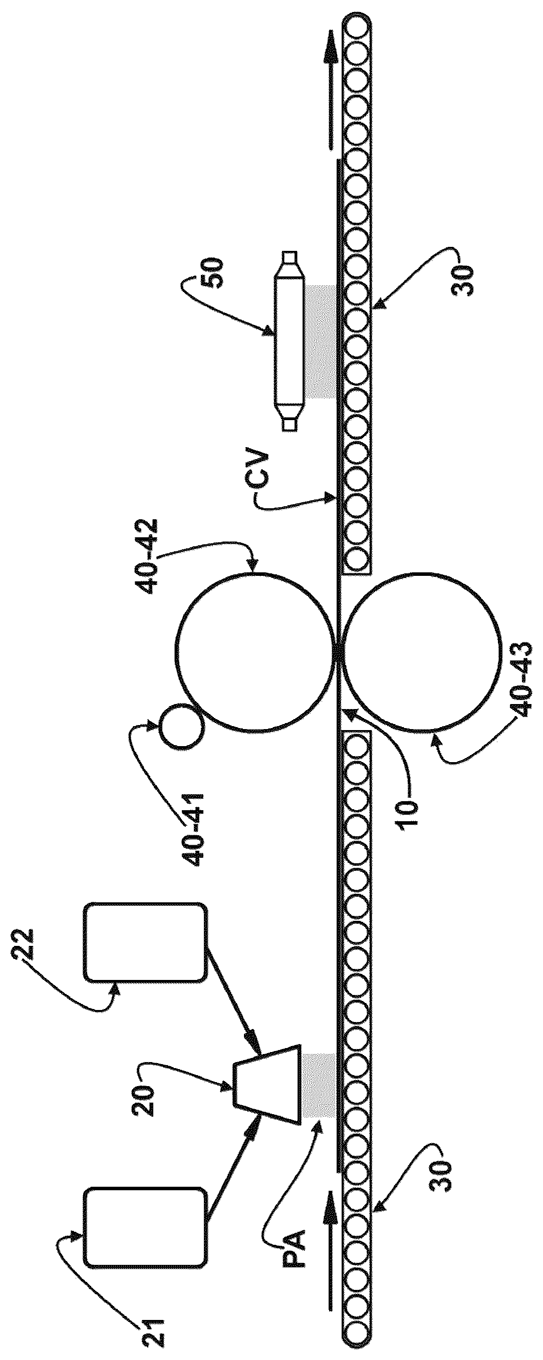 Patent US12318810 — Method for treating the surface of metal foils with UV-cured protective varnish — Figure 1