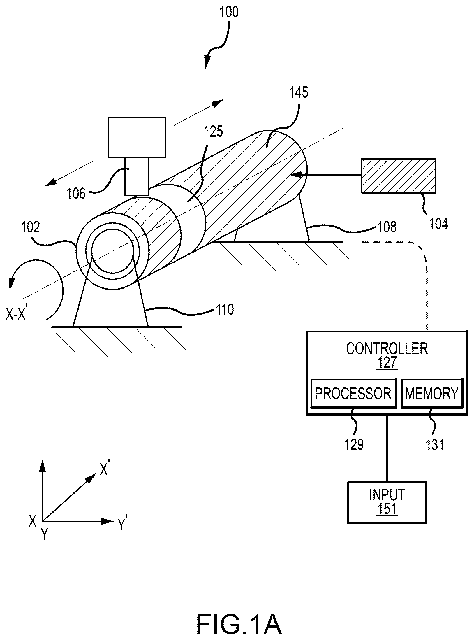 Patent US12318839 — Am cylinder manufacturing method using sacrificial build tube — Figure 1