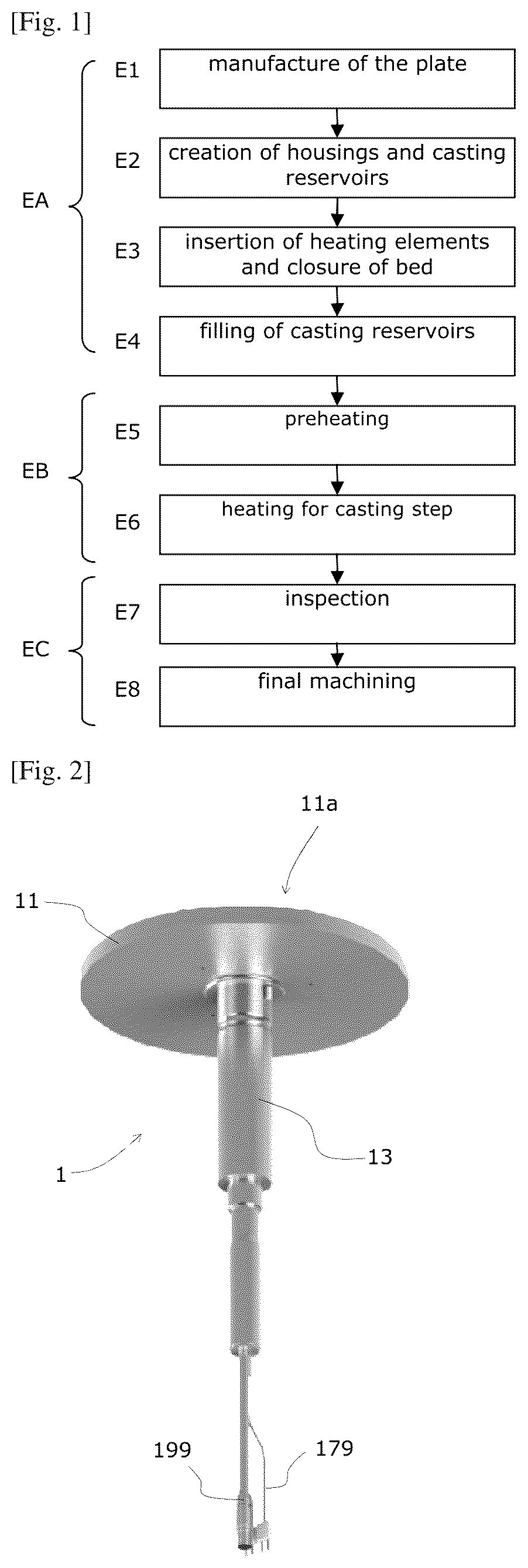 Patent US12318855 — Method for soldering heating elements to create an electric heating device or a heating source; corresponding electric heating device — Figure 1