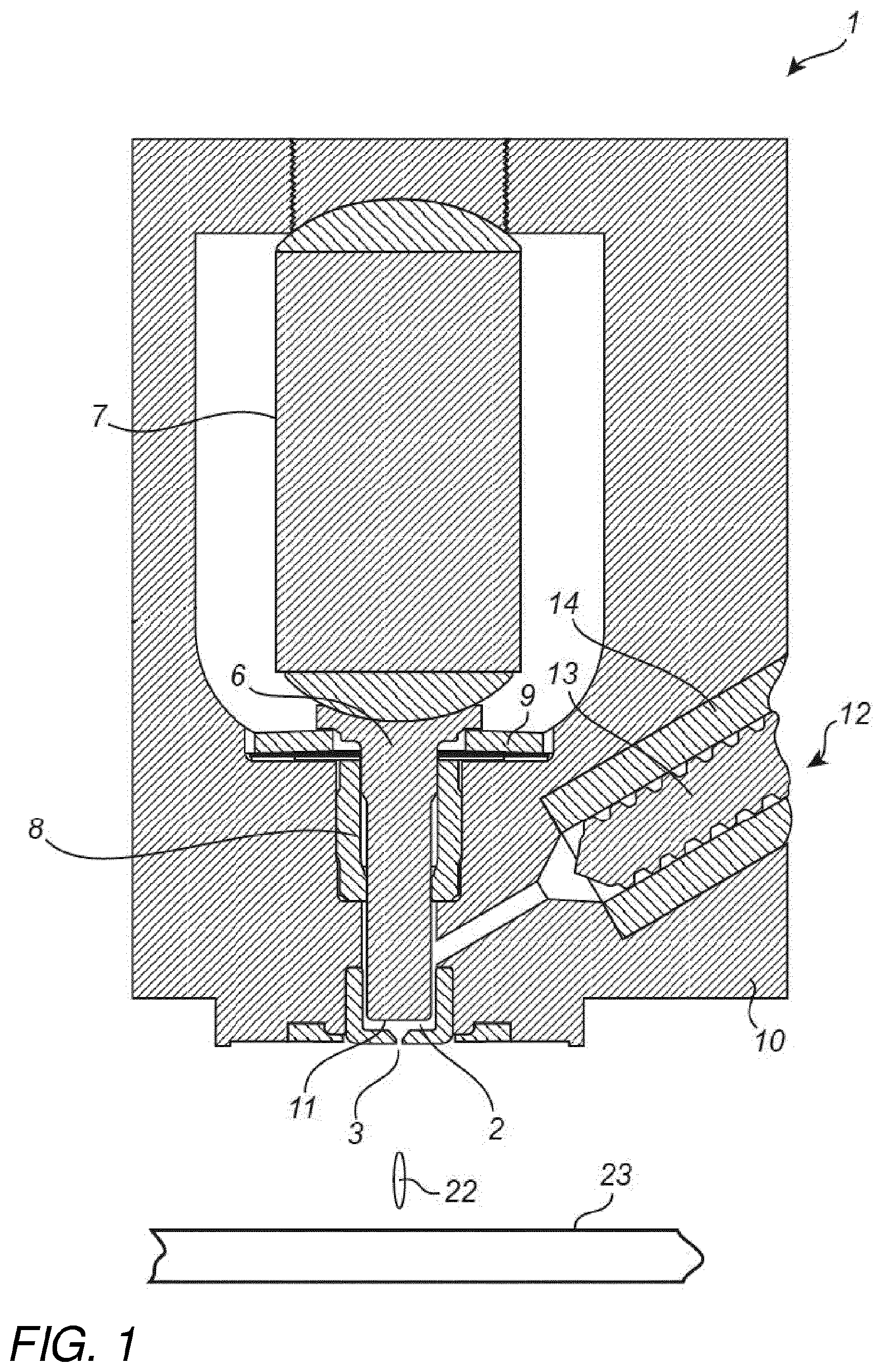 Patent US12318871 — Method for controlling an ejector, and related system — Figure 1