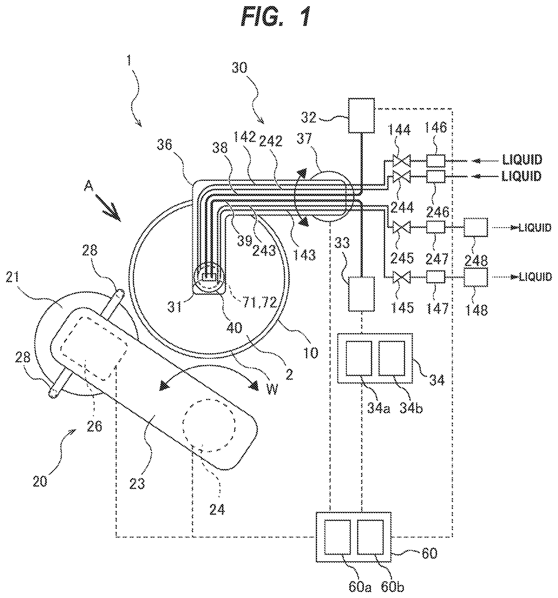 Patent US12318881 — Substrate polishing apparatus and substrate polishing method — Figure 1