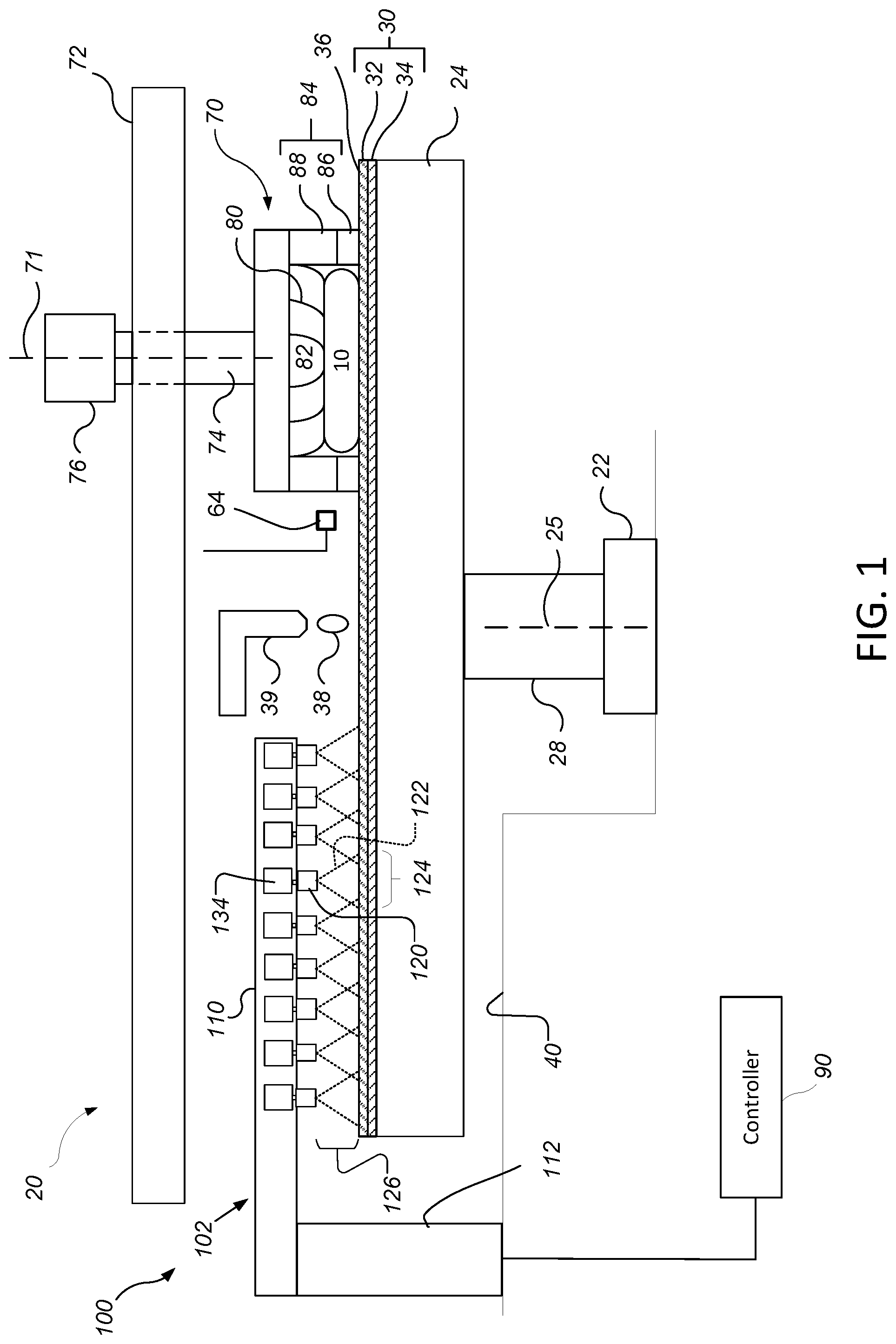 Patent US12318882 — Apparatus and method for CMP temperature control — Figure 1
