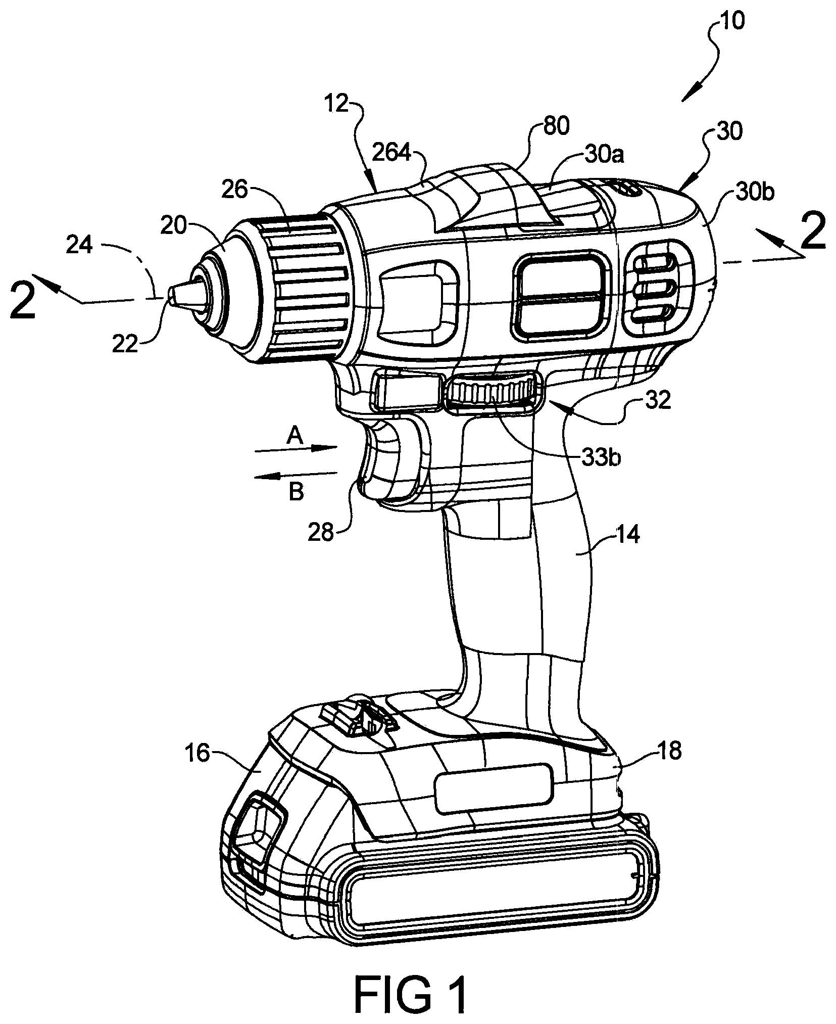 Patent US12318906 — Power tool having multiple operating modes — Figure 1