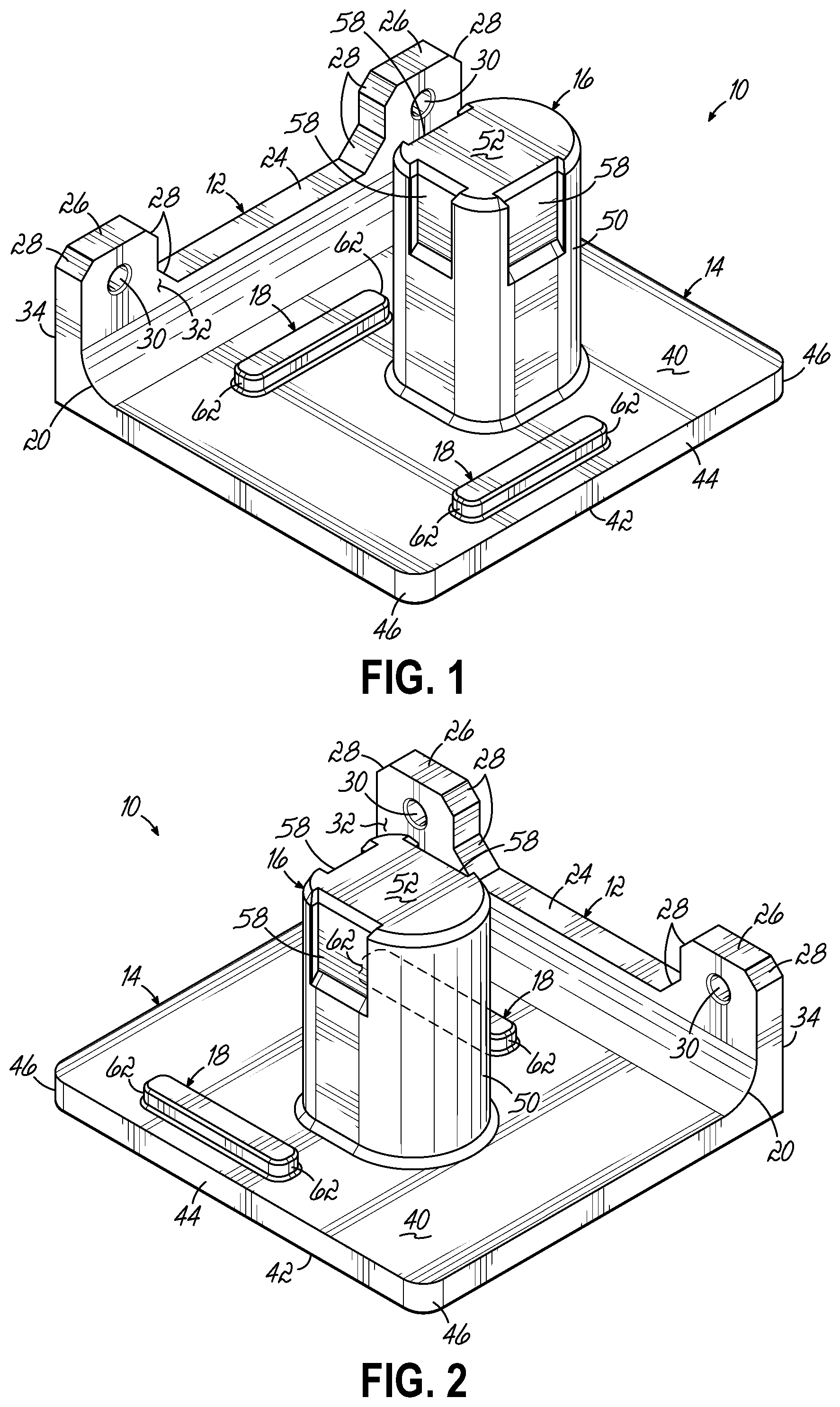 Patent US12318909 — Power tool and battery support racks and methods of manufacturing — Figure 1