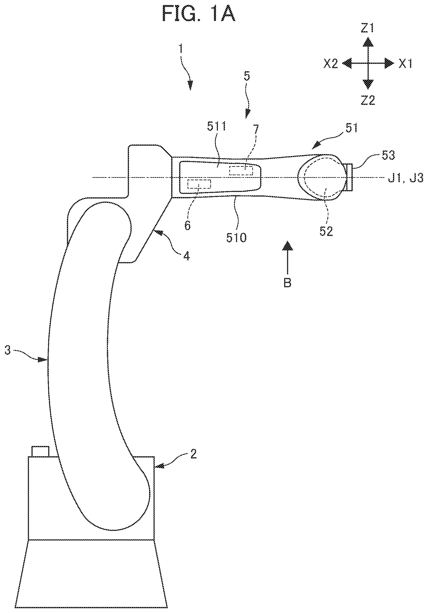 Patent US12318919 — Arm structure of industrial robot — Figure 1