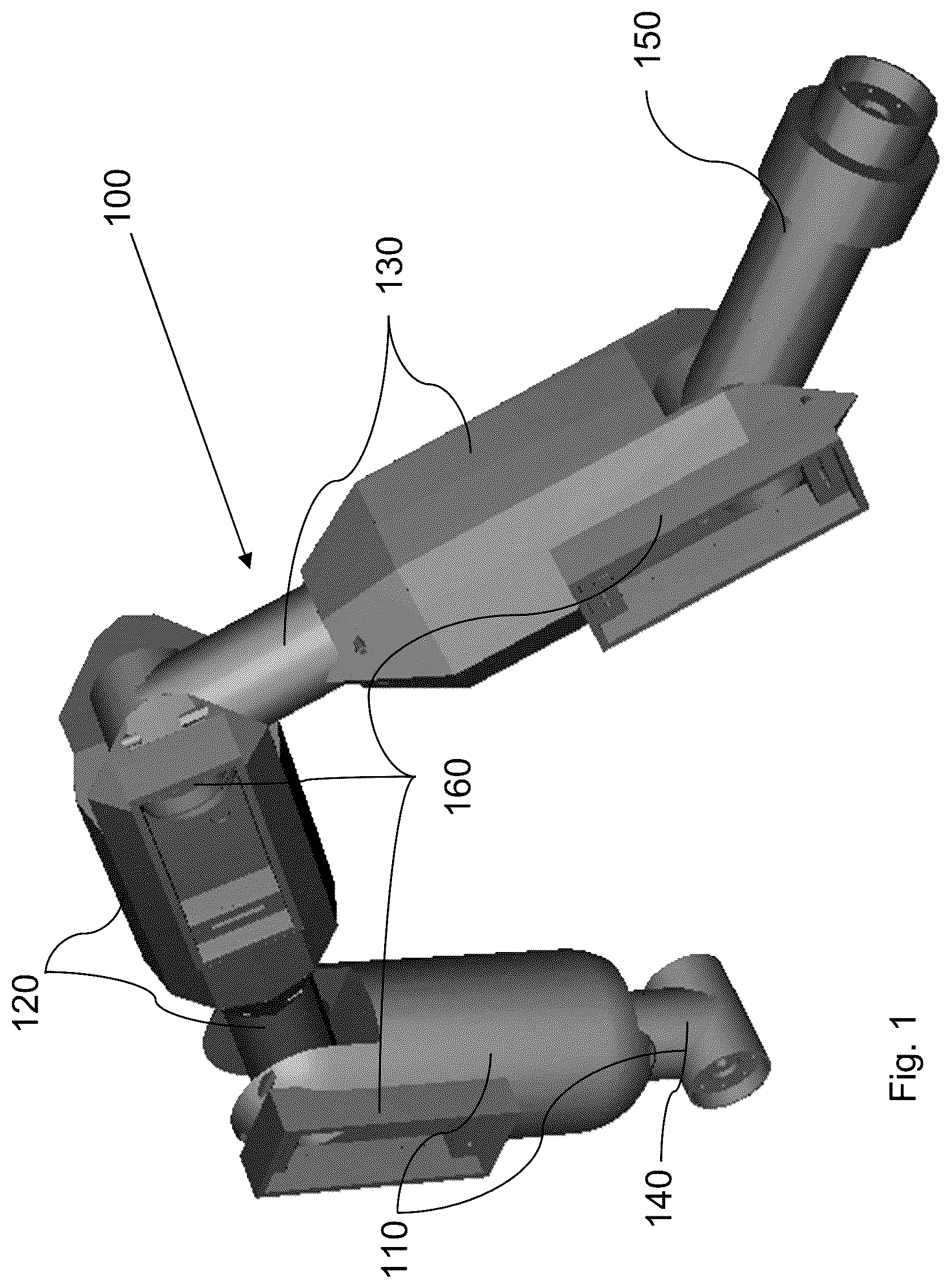 Patent US12318924 — Robotic arm and modularized segment — Figure 1