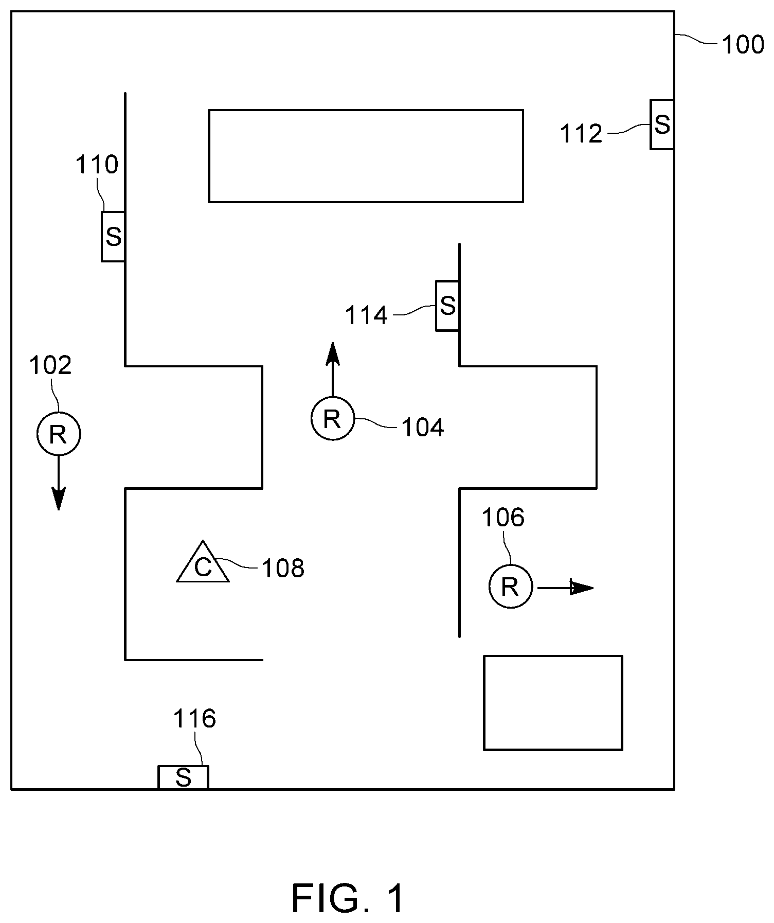 Patent US12318949 — Map-based framework for the integration of robots and smart devices — Figure 1