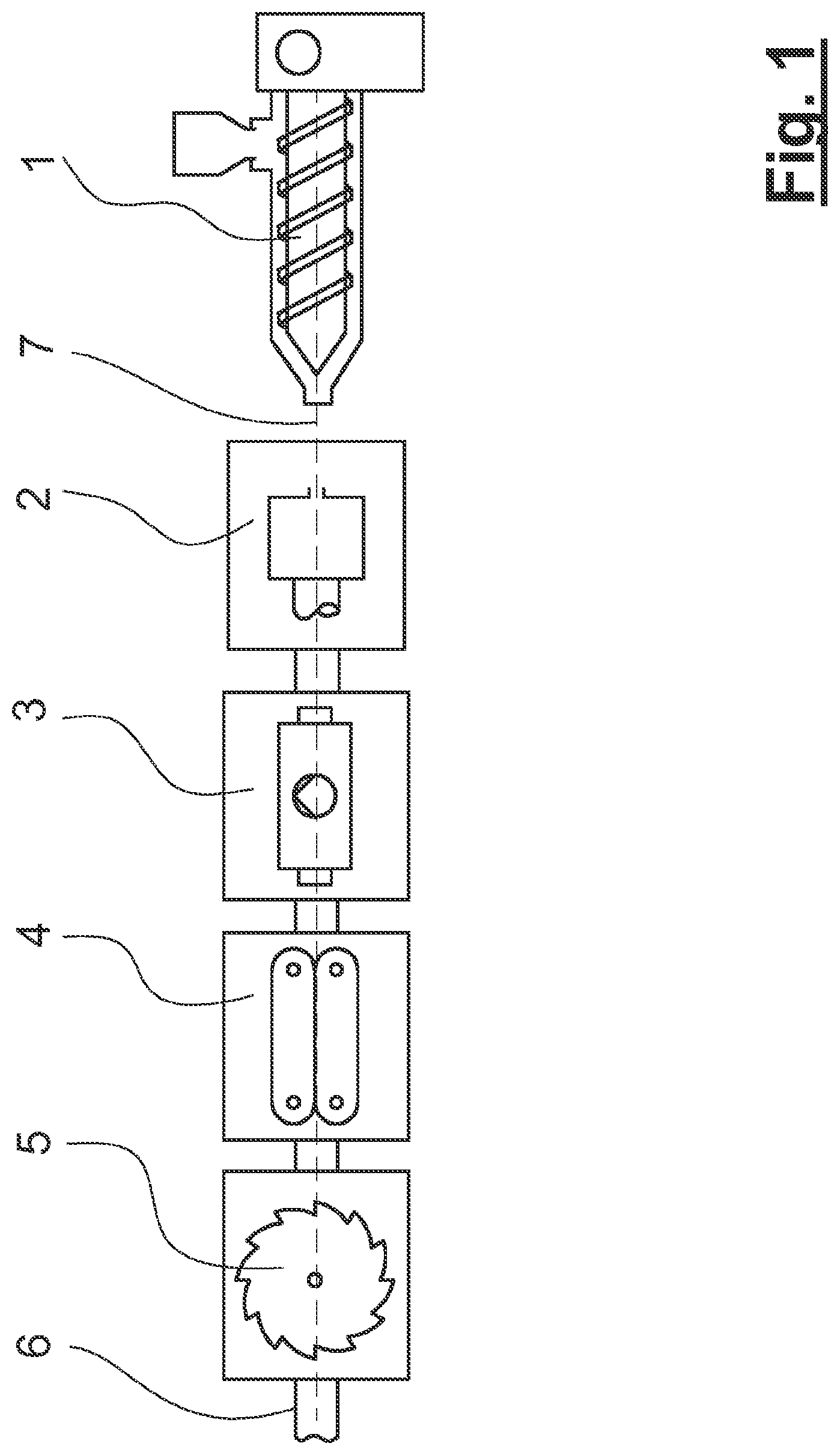 Patent US12318957 — Device and method for cutting an extruded pipe to length — Figure 1