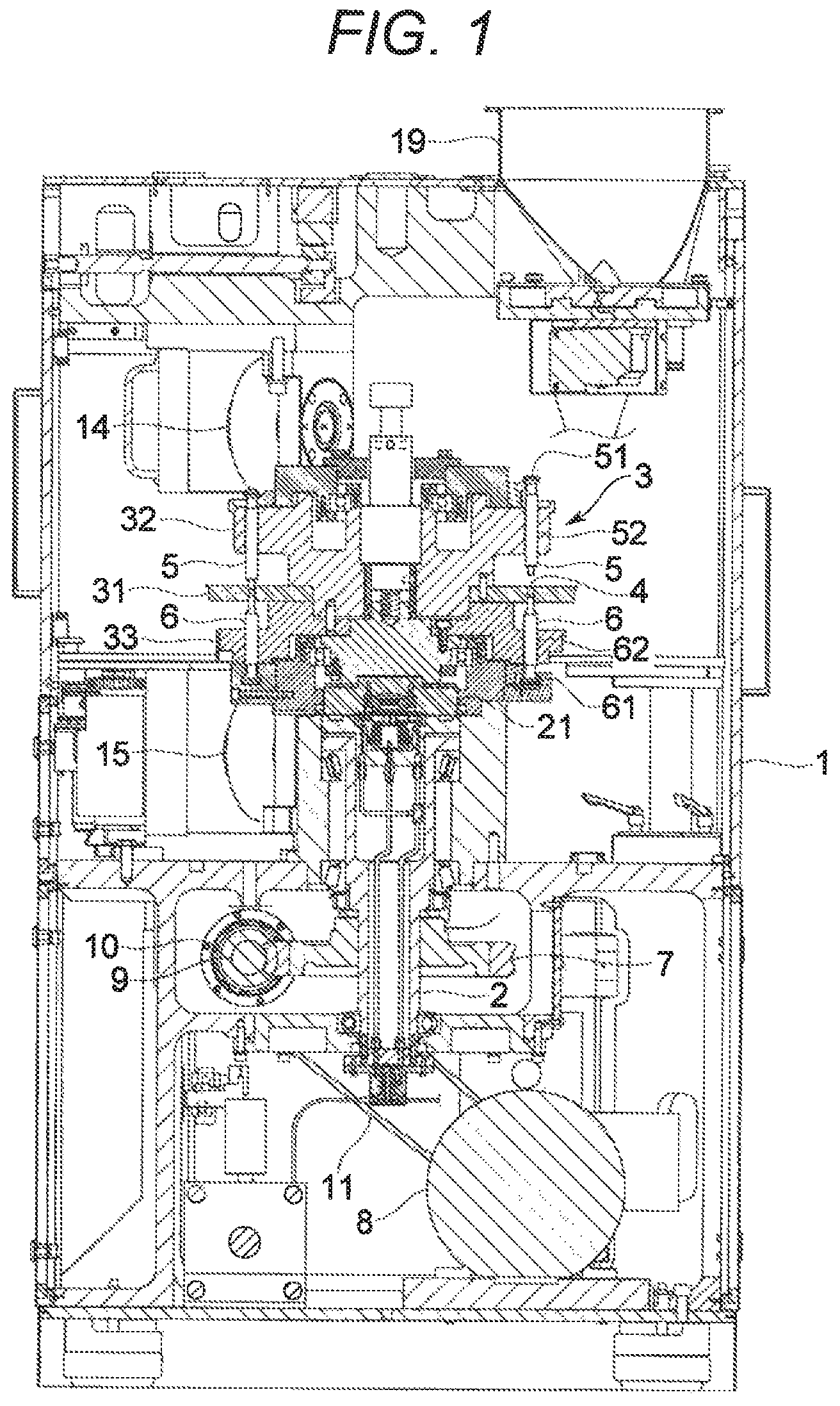 Patent US12318966 Figure 1 – Powdery-material feeding device