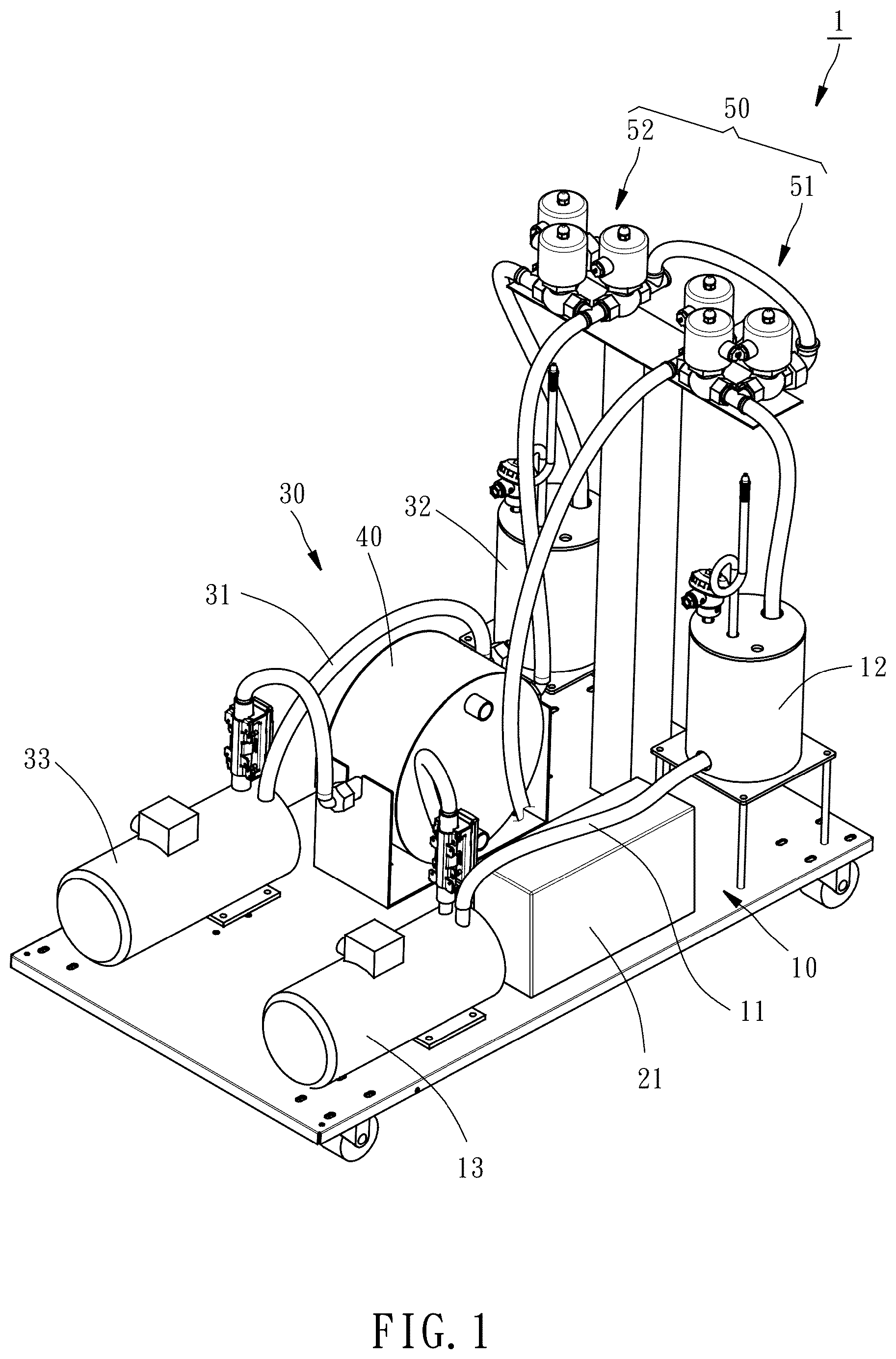 Patent US12318970 — High-efficiency mold temperature control system — Figure 1