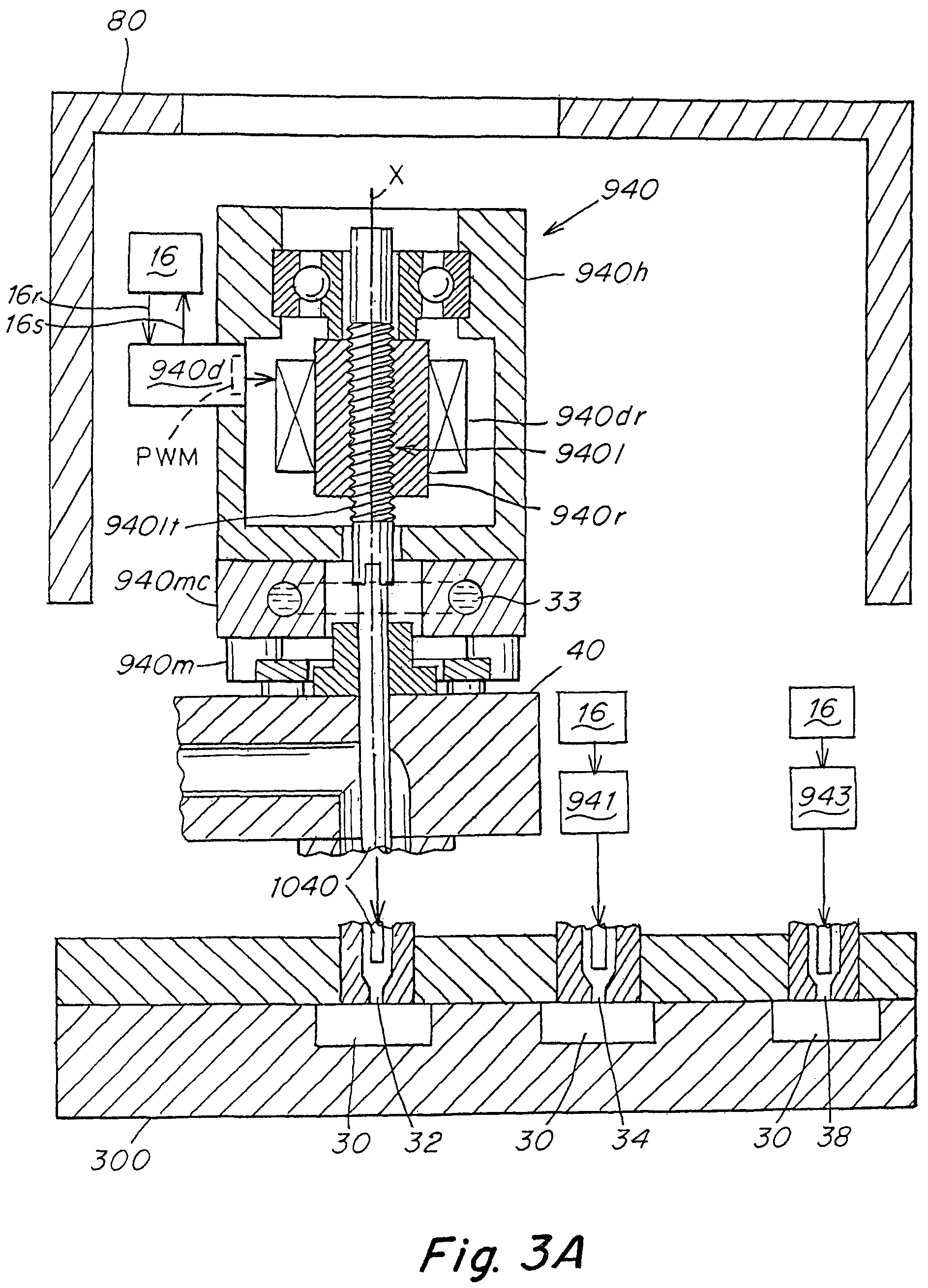 Patent US12318983 Figure 14 – Injection molding apparatus with cooled integrated actuator electronic drive
