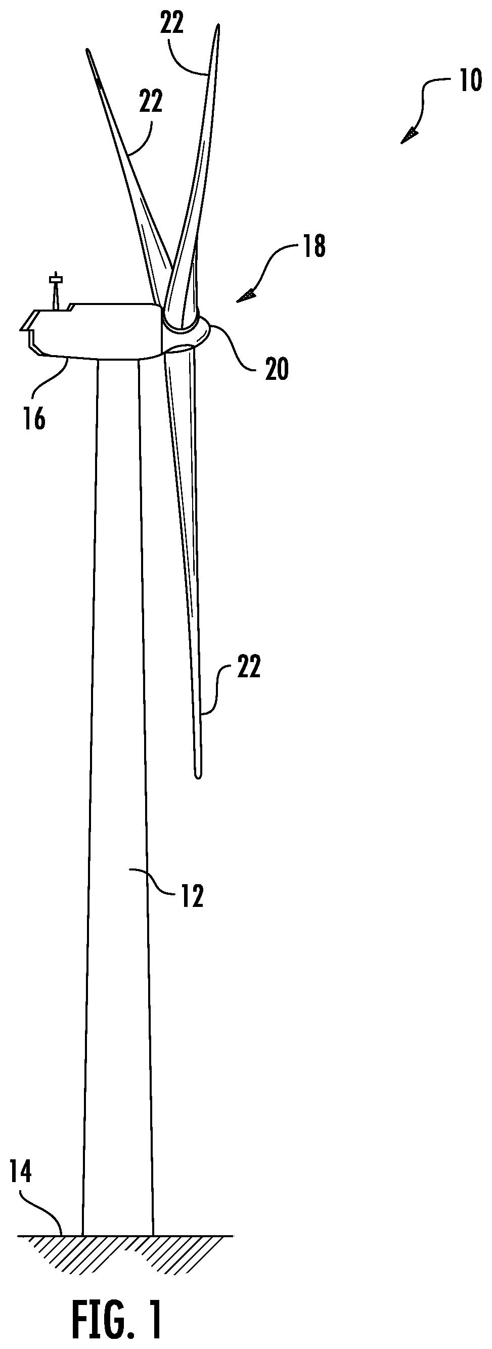 Patent US12319001 — Methods of additively manufacturing tower structures with coiled polymer reinforcement members — Figure 1