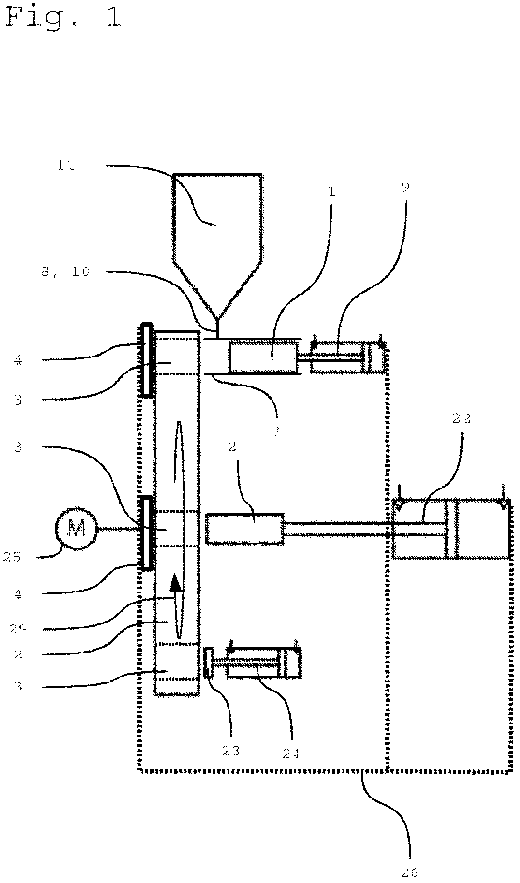 Patent US12319021 — Method for producing pressed products and assembly for producing pressed products — Figure 1