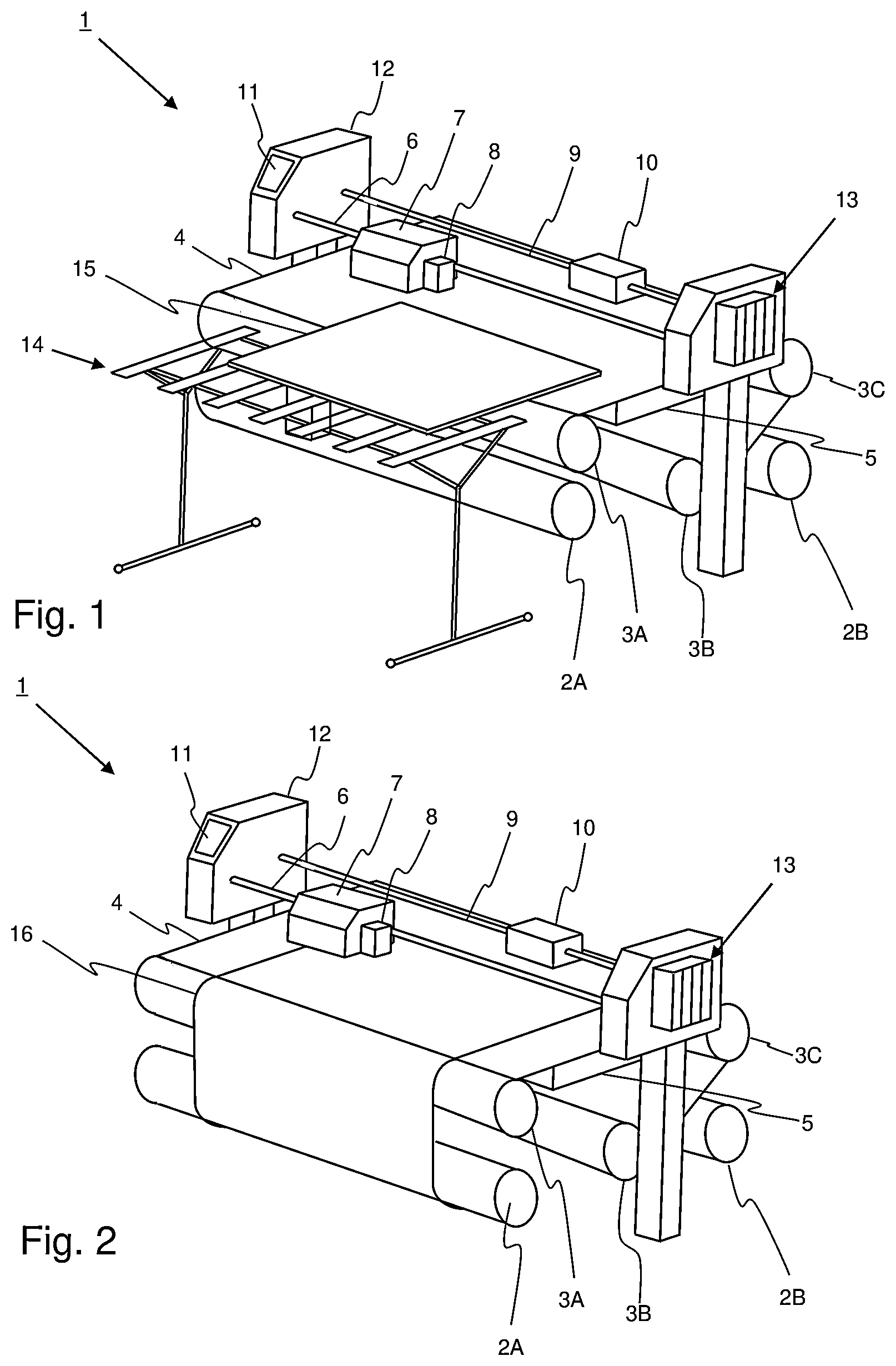Patent US12319051 Figure 1 – Scanning inkjet printer with low friction transport belt