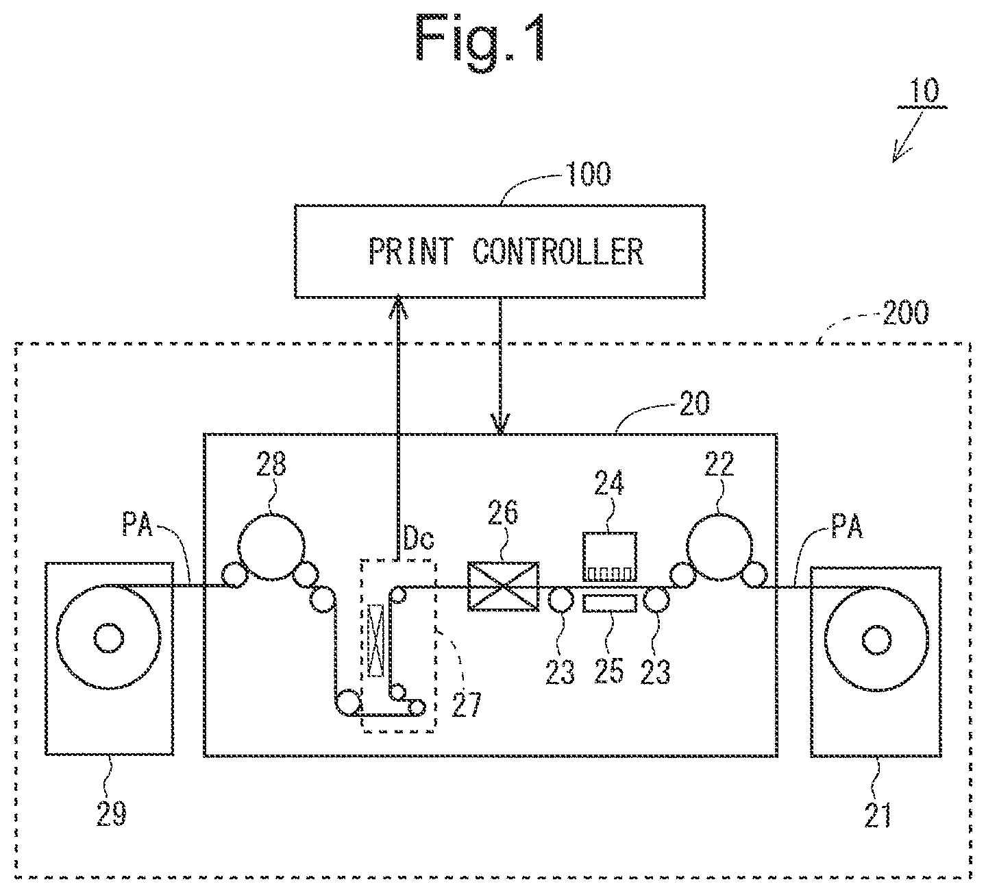 Patent US12319071 — Head replacement method, inkjet printing apparatus, and non-transitory computer-readable recording medium recording head replacement support program — Figure 1