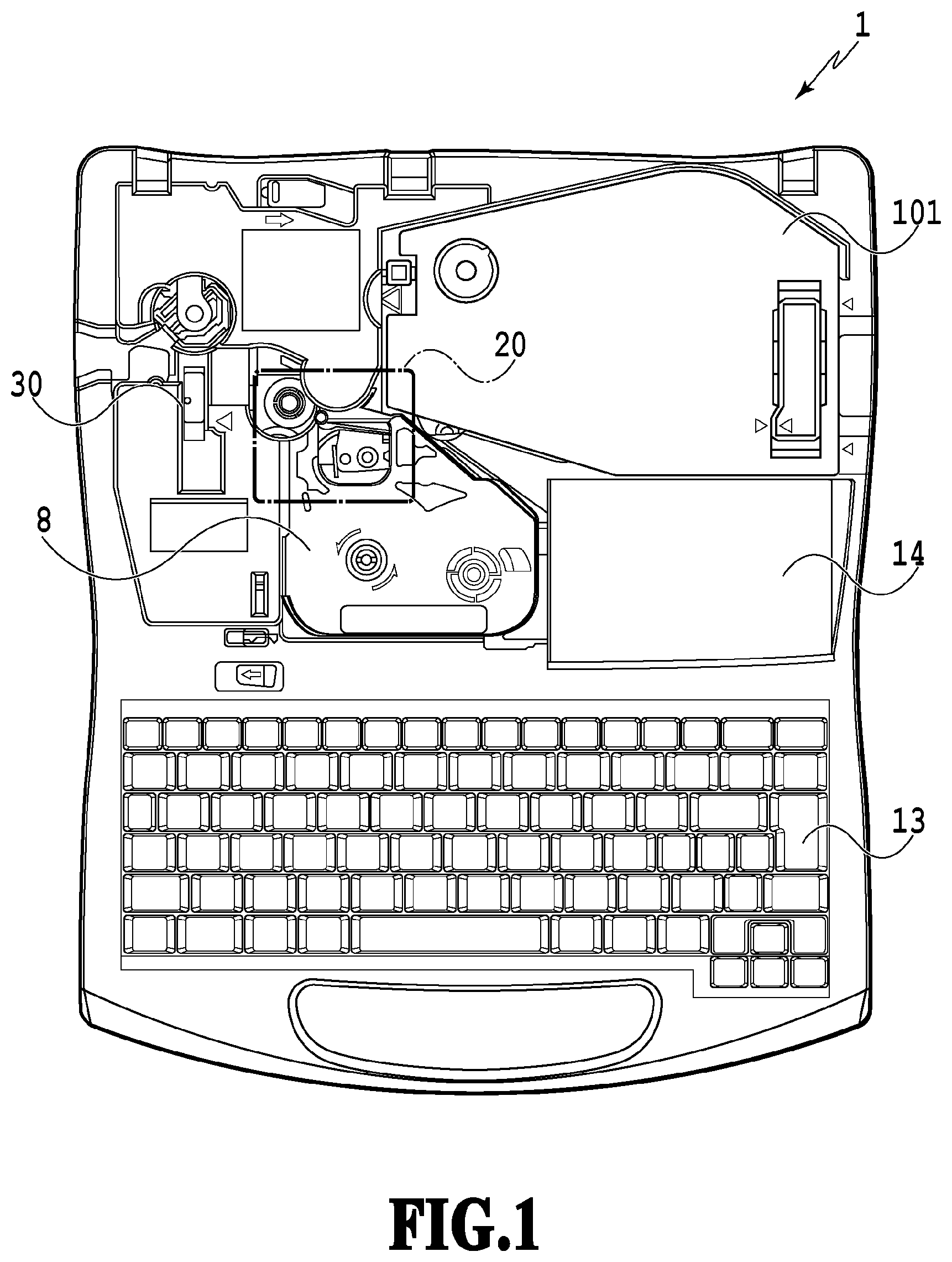 Patent US12319075 — Printing apparatus — Figure 1