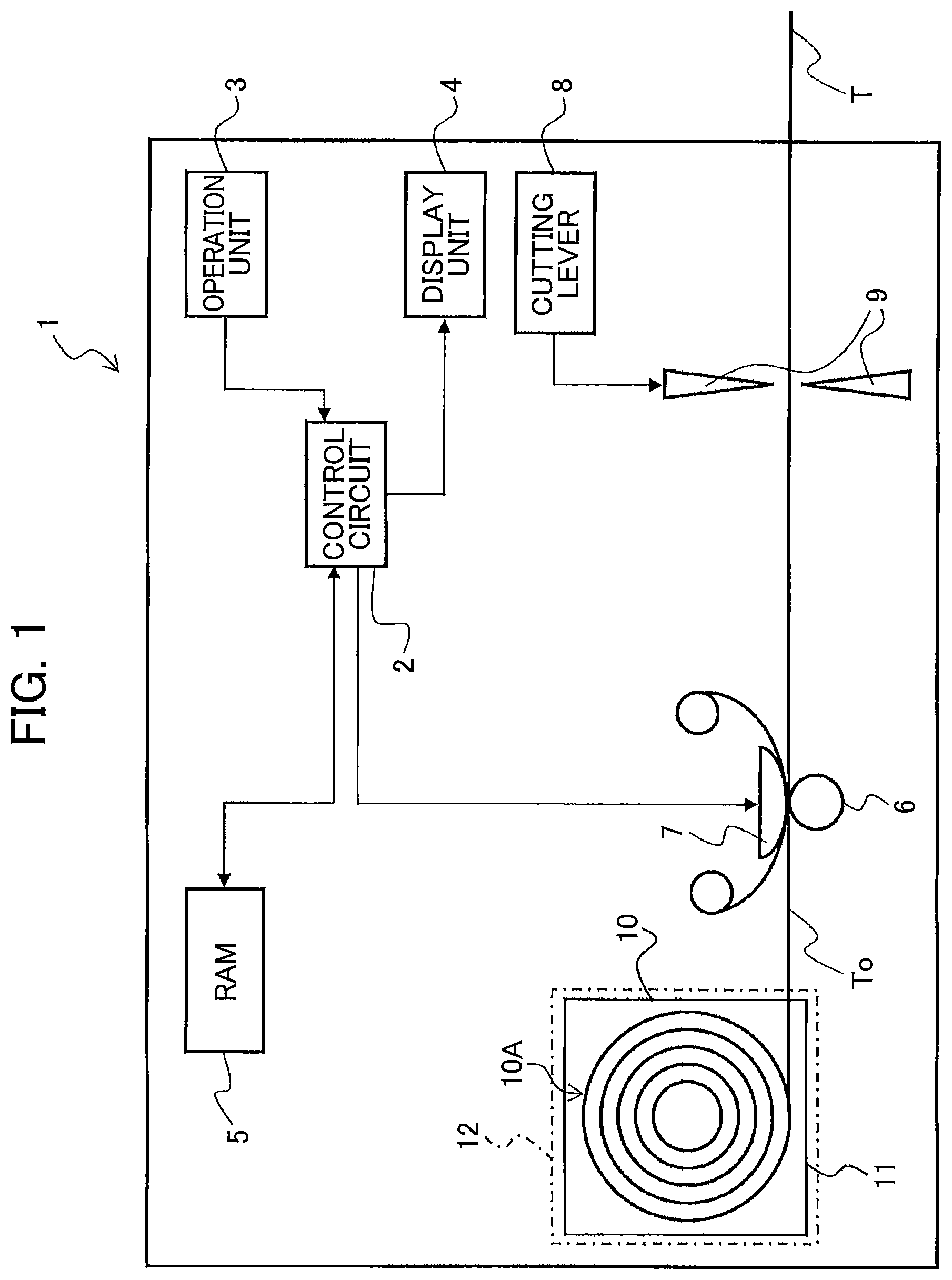 Patent US12319076 — Medium used with printer and including label and mark provided on release material — Figure 1